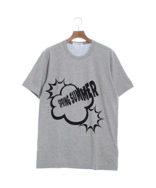 Short Sleeve Gray Front Printed Summer Tshirt