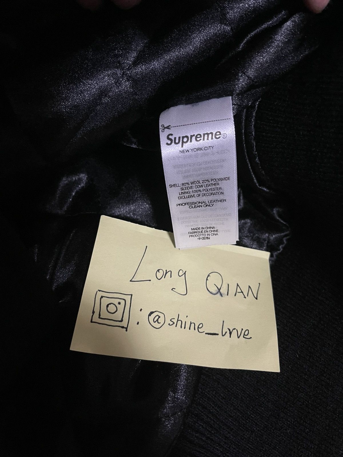 Supreme × Wtaps Supreme wtaps varsity jacket balck Size US L / EU 52-54 / 3 - 7 Thumbnail