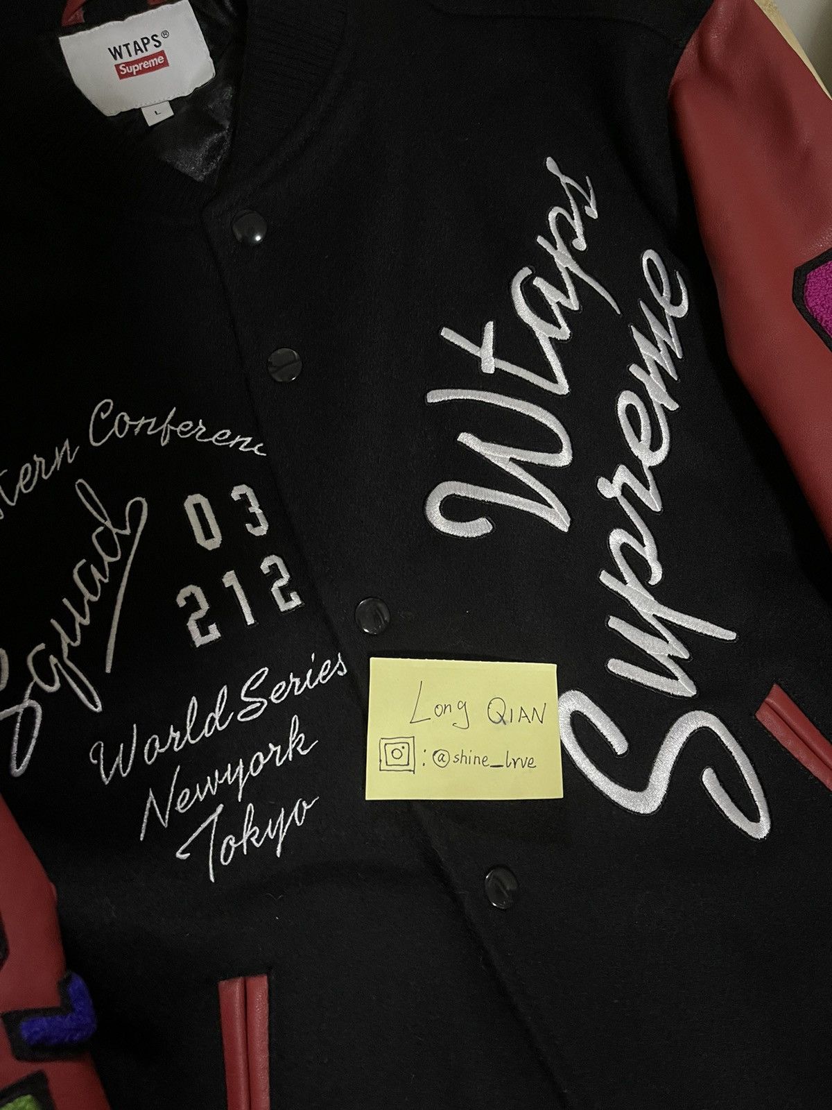 Supreme × Wtaps Supreme wtaps varsity jacket balck Size US L / EU 52-54 / 3 - 5 Thumbnail