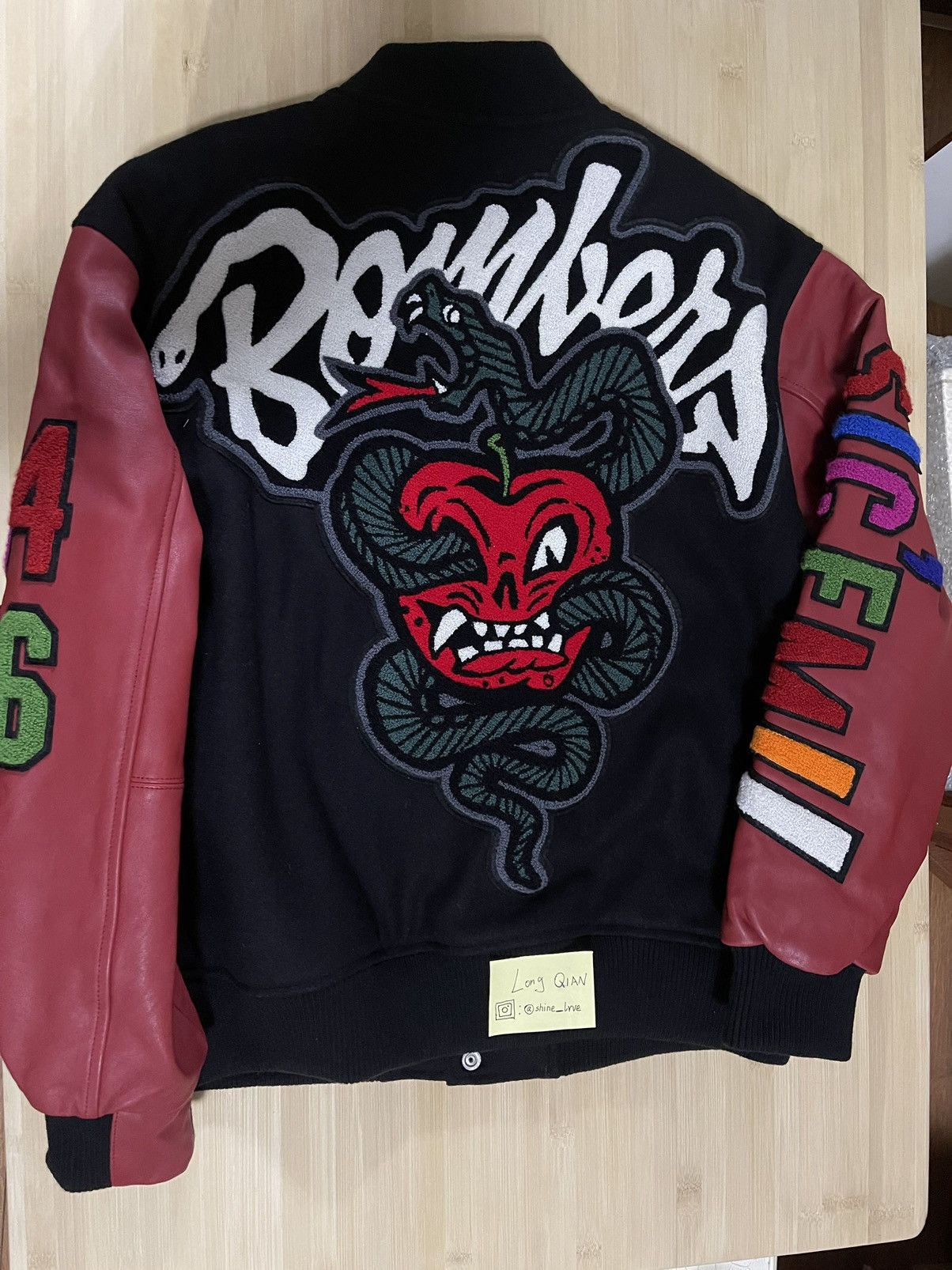 Supreme × Wtaps Supreme wtaps varsity jacket balck Size US L / EU 52-54 / 3 - 2 Thumbnail