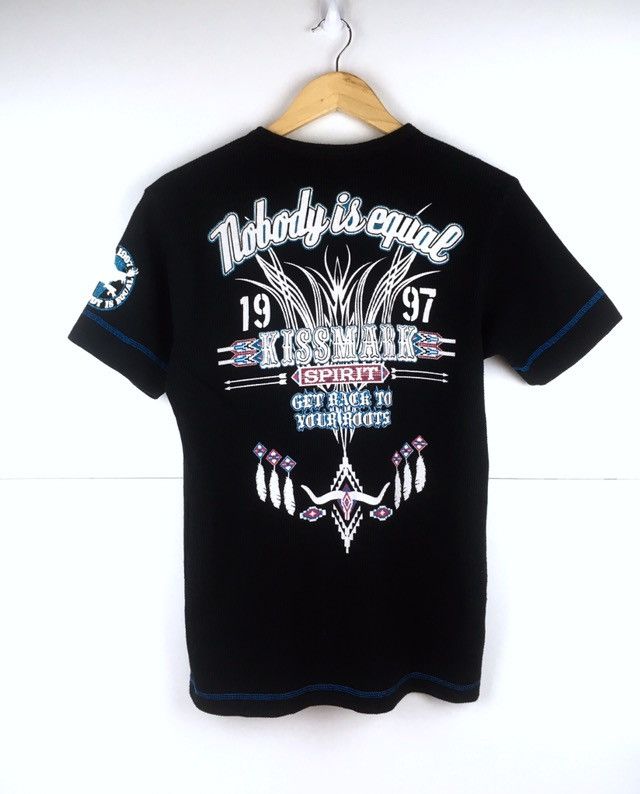 Japanese Brand Vintage Kissmark Spellout Big Logo Medium Size Tee Size US M / EU 48-50 / 2 - 6 Thumbnail