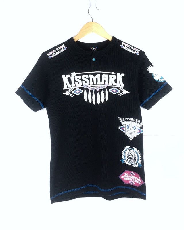 Japanese Brand Vintage Kissmark Spellout Big Logo Medium Size Tee Size US M / EU 48-50 / 2 - 1 Thumbnail