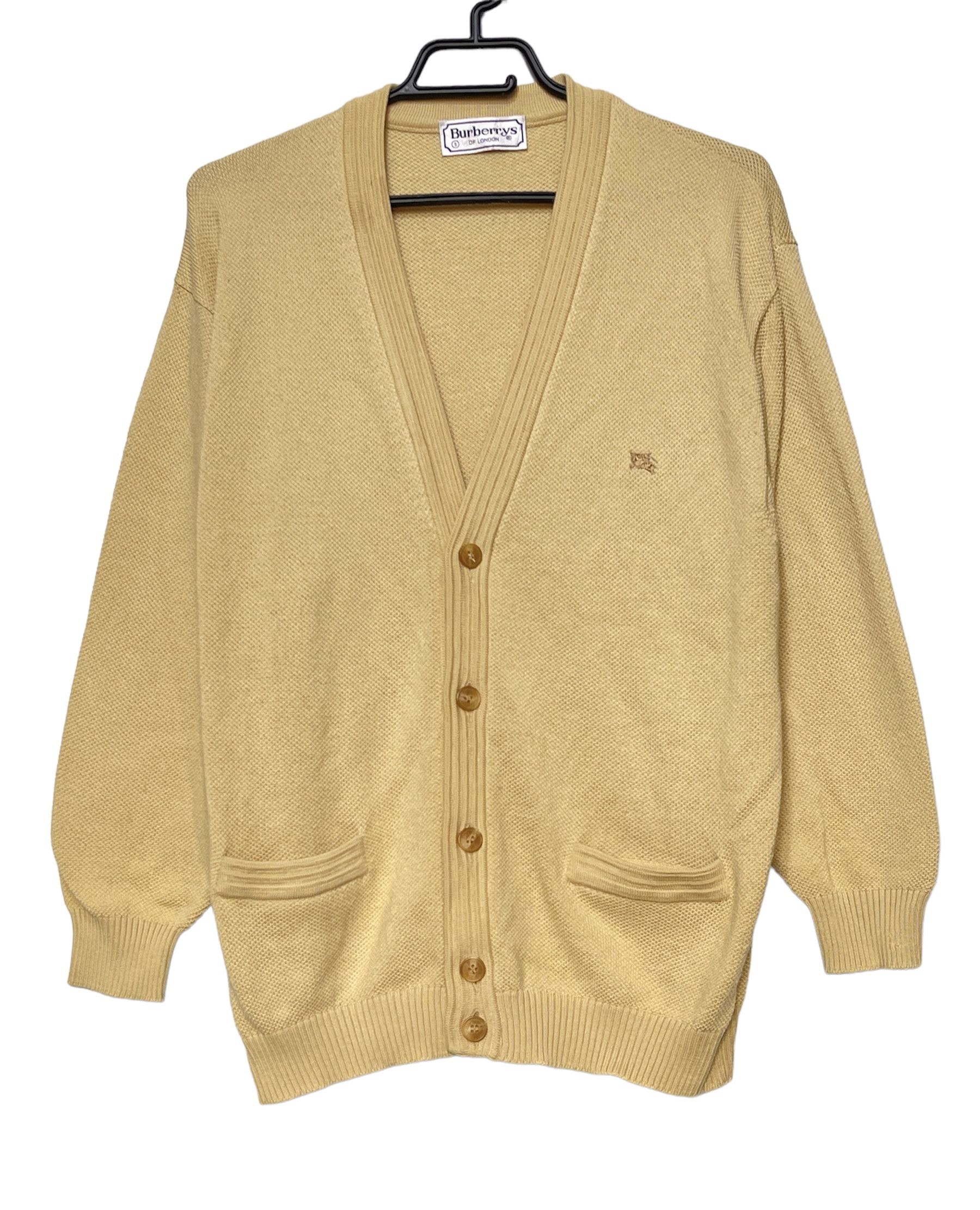 Burberry 🔥 heavy sweater cardigan vintage 90s Burberry size L Size US L / EU 52-54 / 3 - 1 Thumbnail