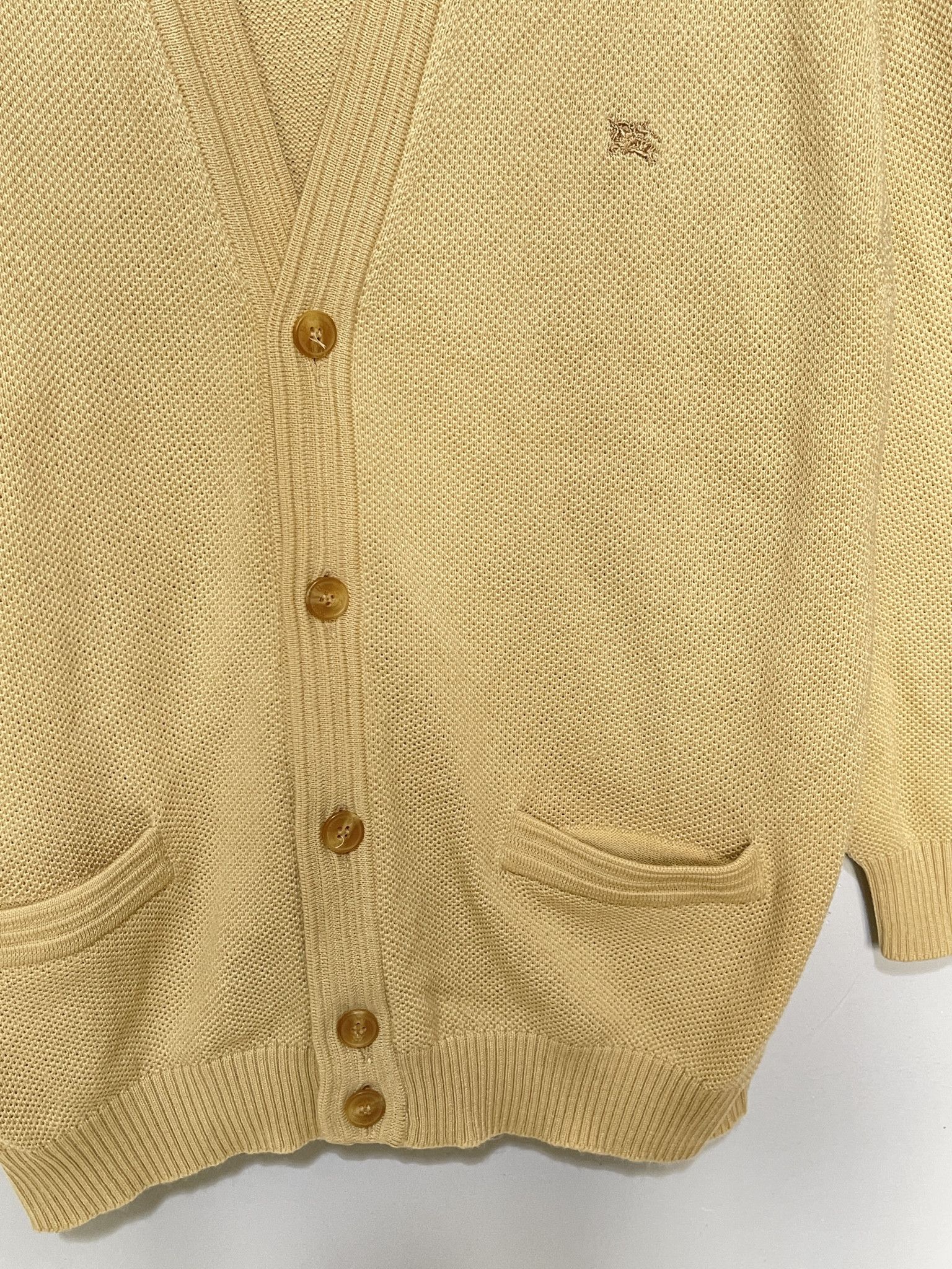 Burberry 🔥 heavy sweater cardigan vintage 90s Burberry size L Size US L / EU 52-54 / 3 - 3 Thumbnail