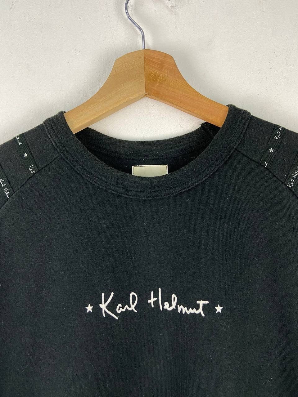 Karl Helmut Archive🔥 Vintage Karl Helmut Tshirt Spellout Size US M / EU 48-50 / 2 - 2 Thumbnail