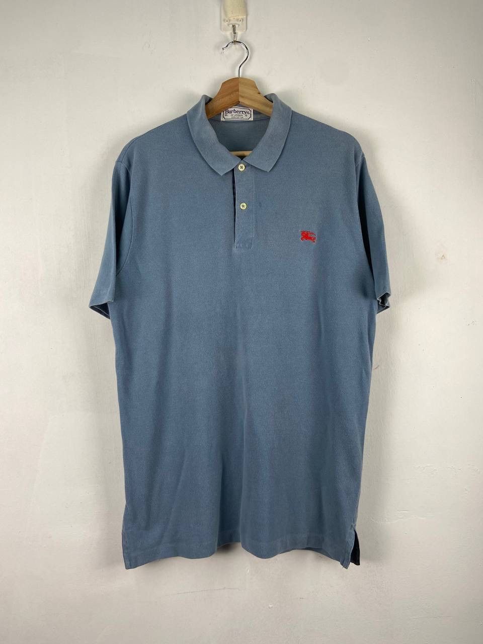 Burberry Vintage burberry polo shirt single stitch Size US XL / EU 56 / 4 - 1 Thumbnail