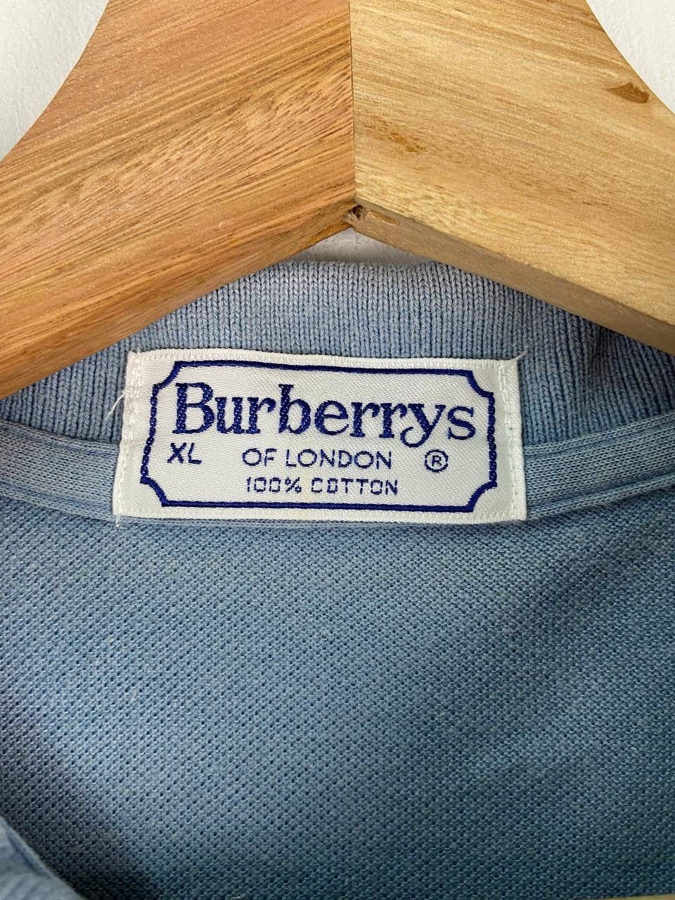 Burberry Vintage burberry polo shirt single stitch Size US XL / EU 56 / 4 - 4 Thumbnail