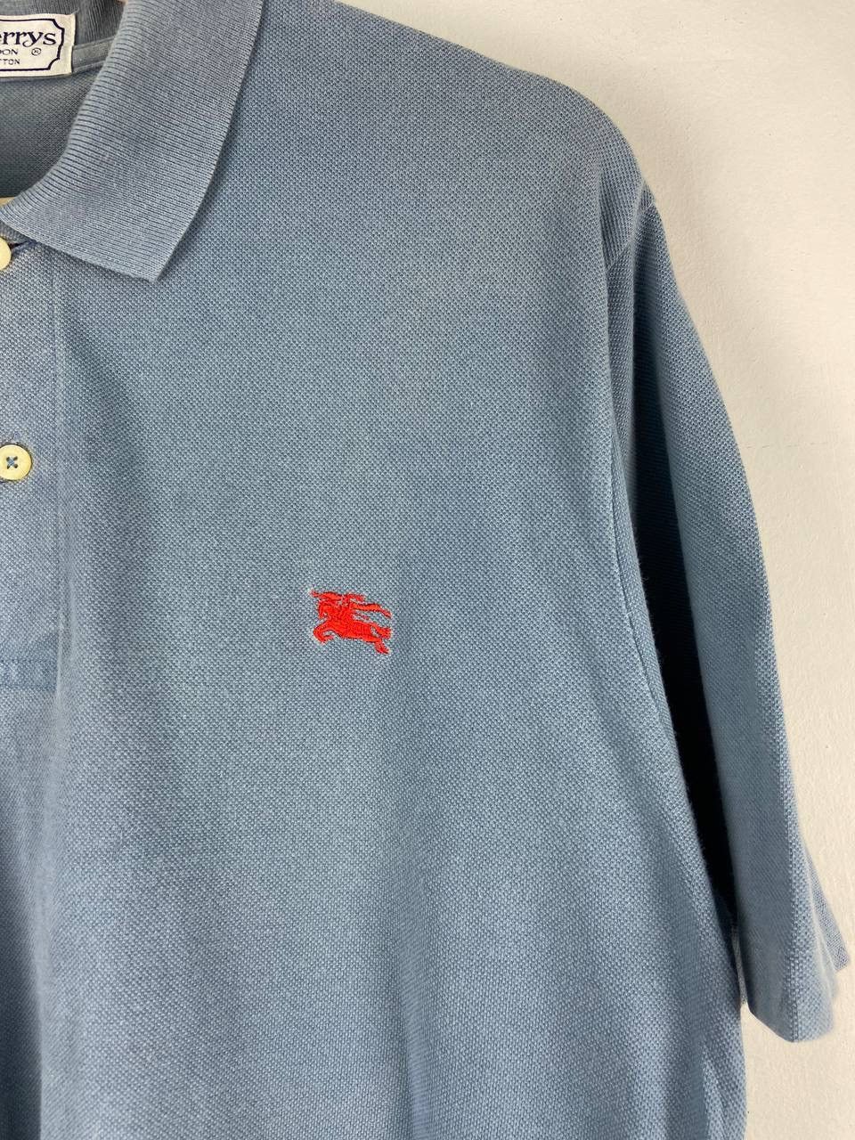 Burberry Vintage burberry polo shirt single stitch Size US XL / EU 56 / 4 - 5 Thumbnail