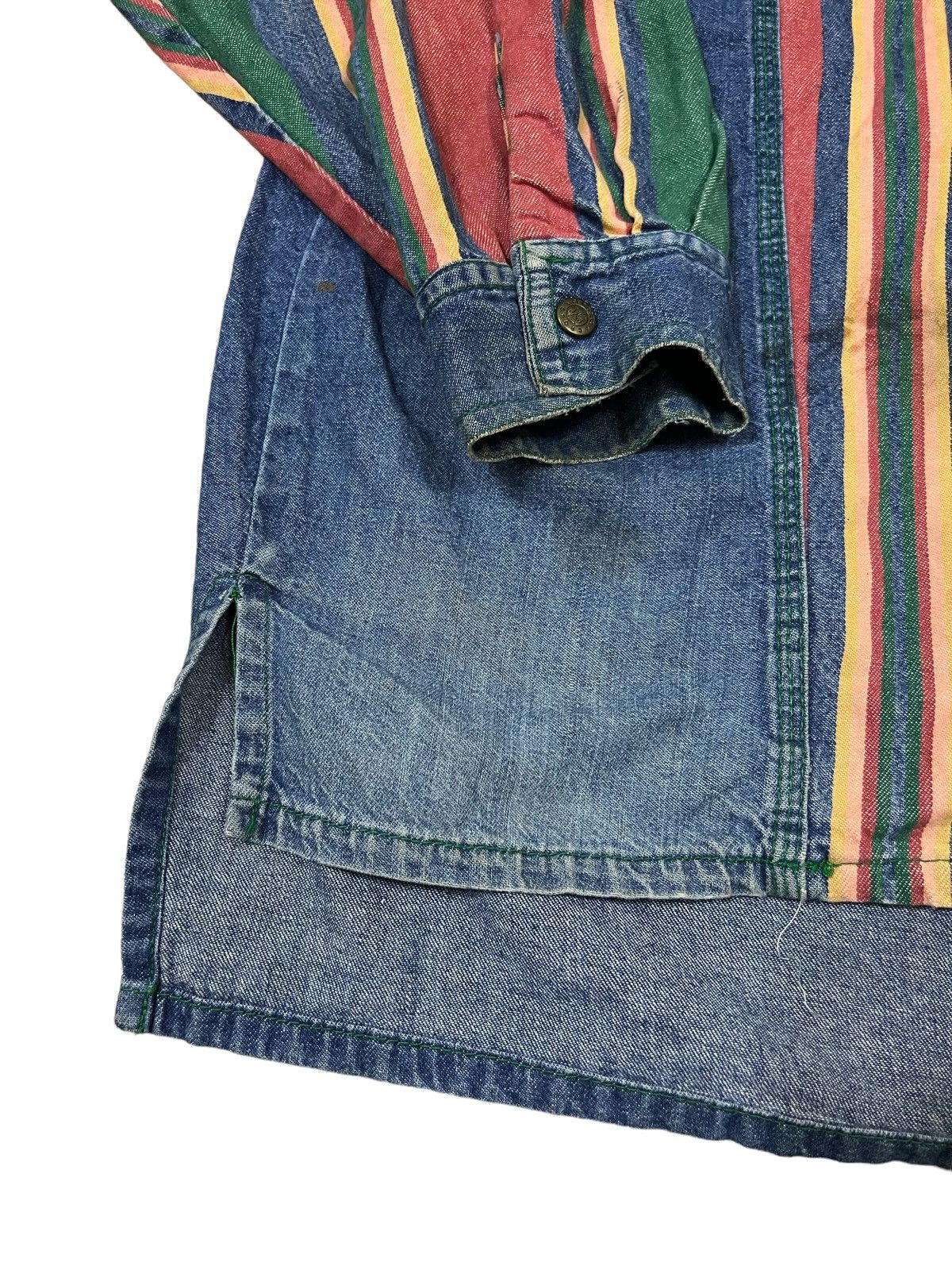 Cross Colours 1990s CC 🇺🇸 Multicolor OS Baggy Hip Hop Rapper Denim Jkt Size US XL / EU 56 / 4 - 6 Thumbnail