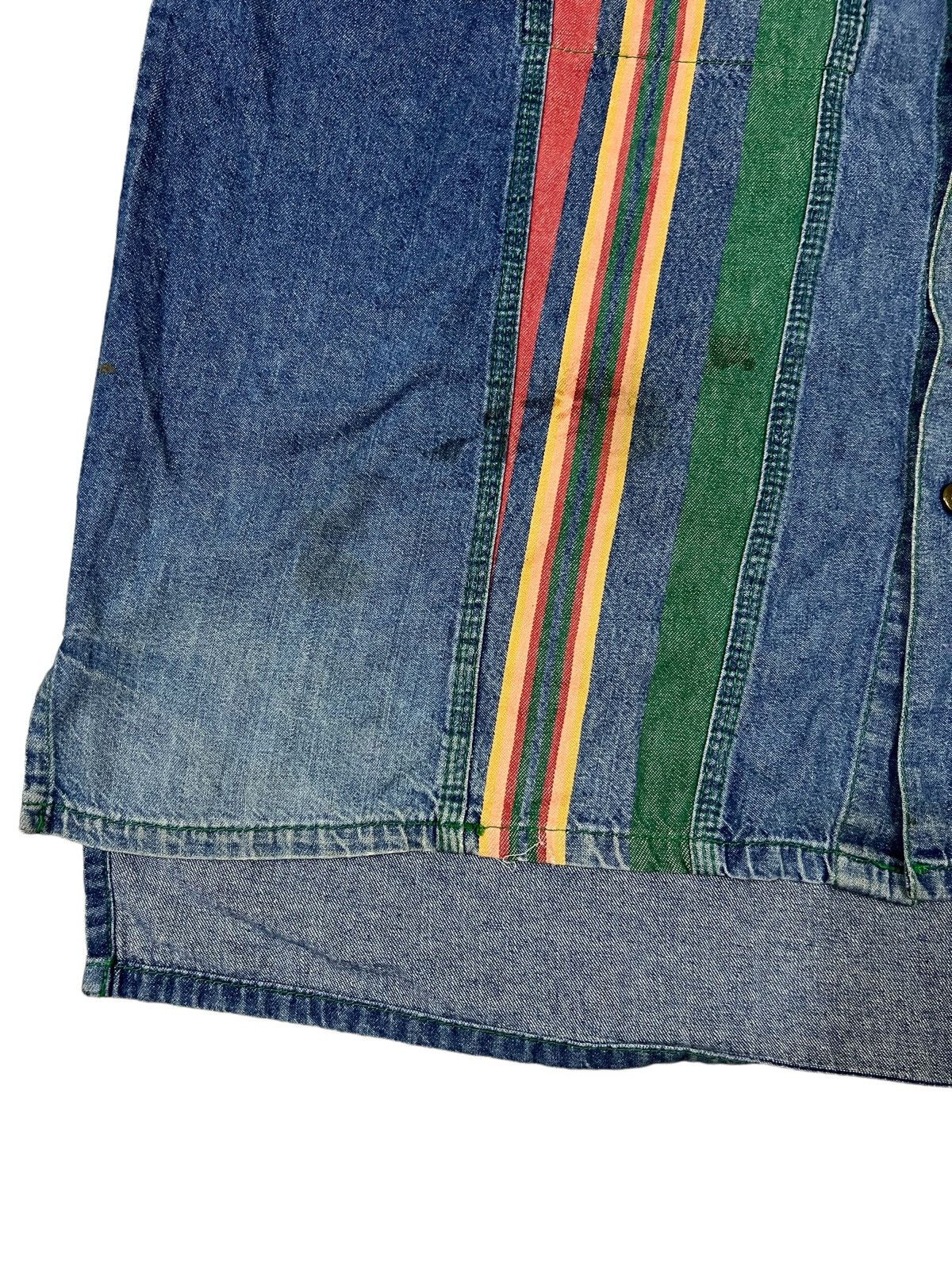 Cross Colours 1990s CC 🇺🇸 Multicolor OS Baggy Hip Hop Rapper Denim Jkt Size US XL / EU 56 / 4 - 8 Thumbnail