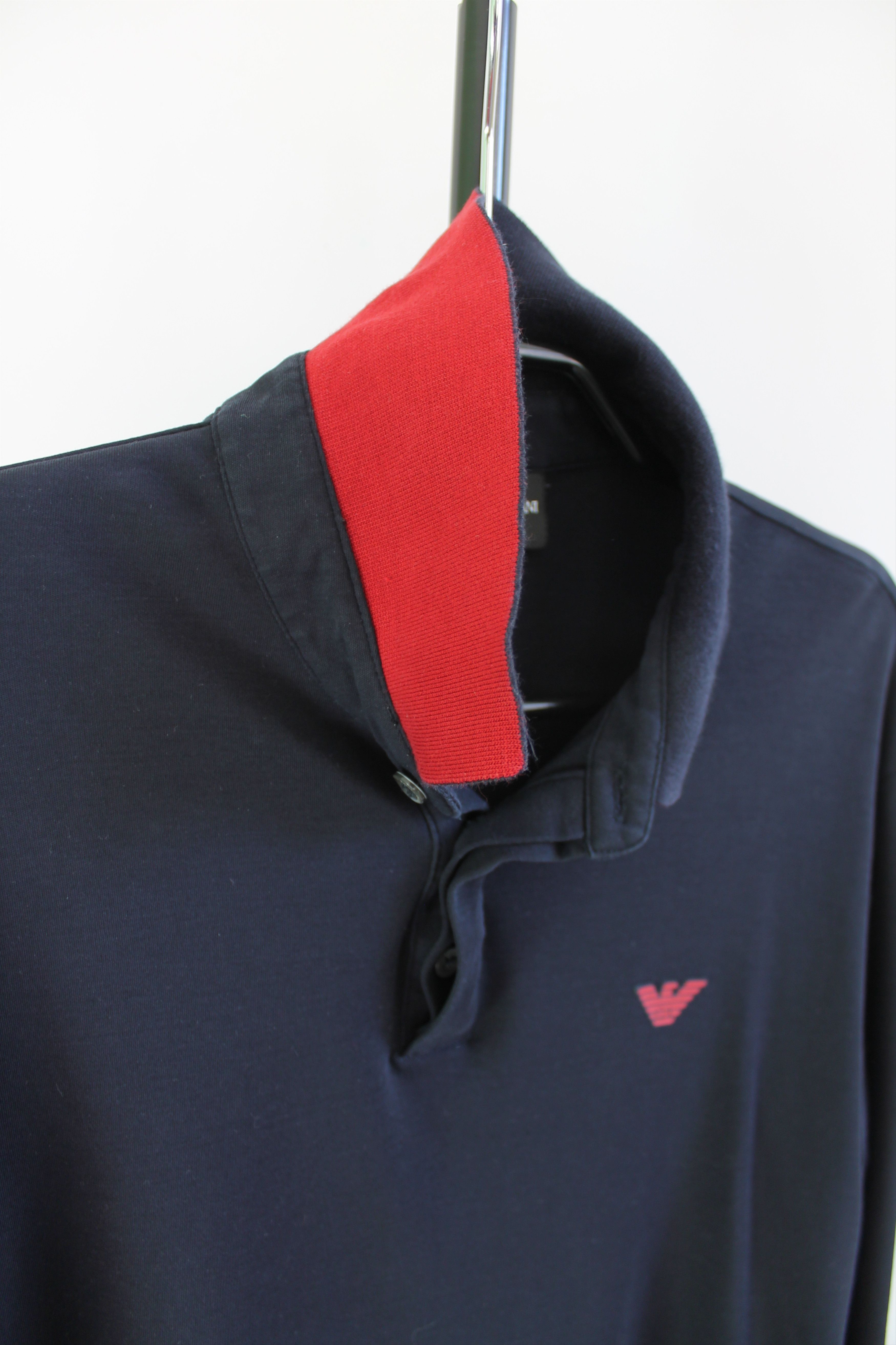 Emporio Armani EMPORIO ARMANI long sleeve Polo Shirt navy Size US M / EU 48-50 / 2 - 7 Thumbnail