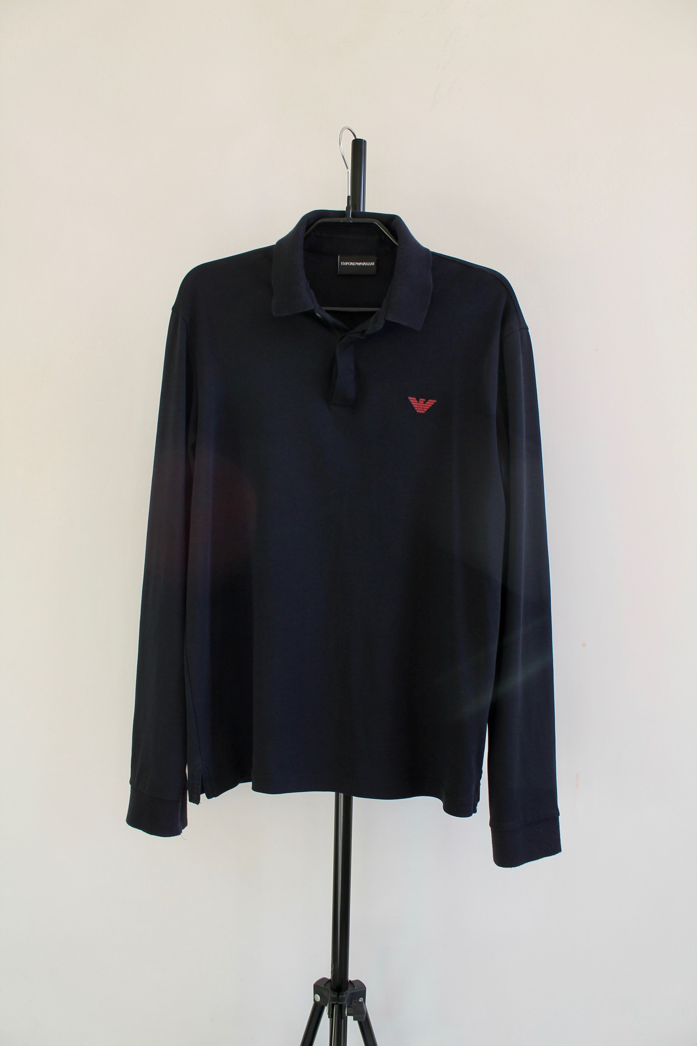 Emporio Armani EMPORIO ARMANI long sleeve Polo Shirt navy Size US M / EU 48-50 / 2 - 1 Thumbnail