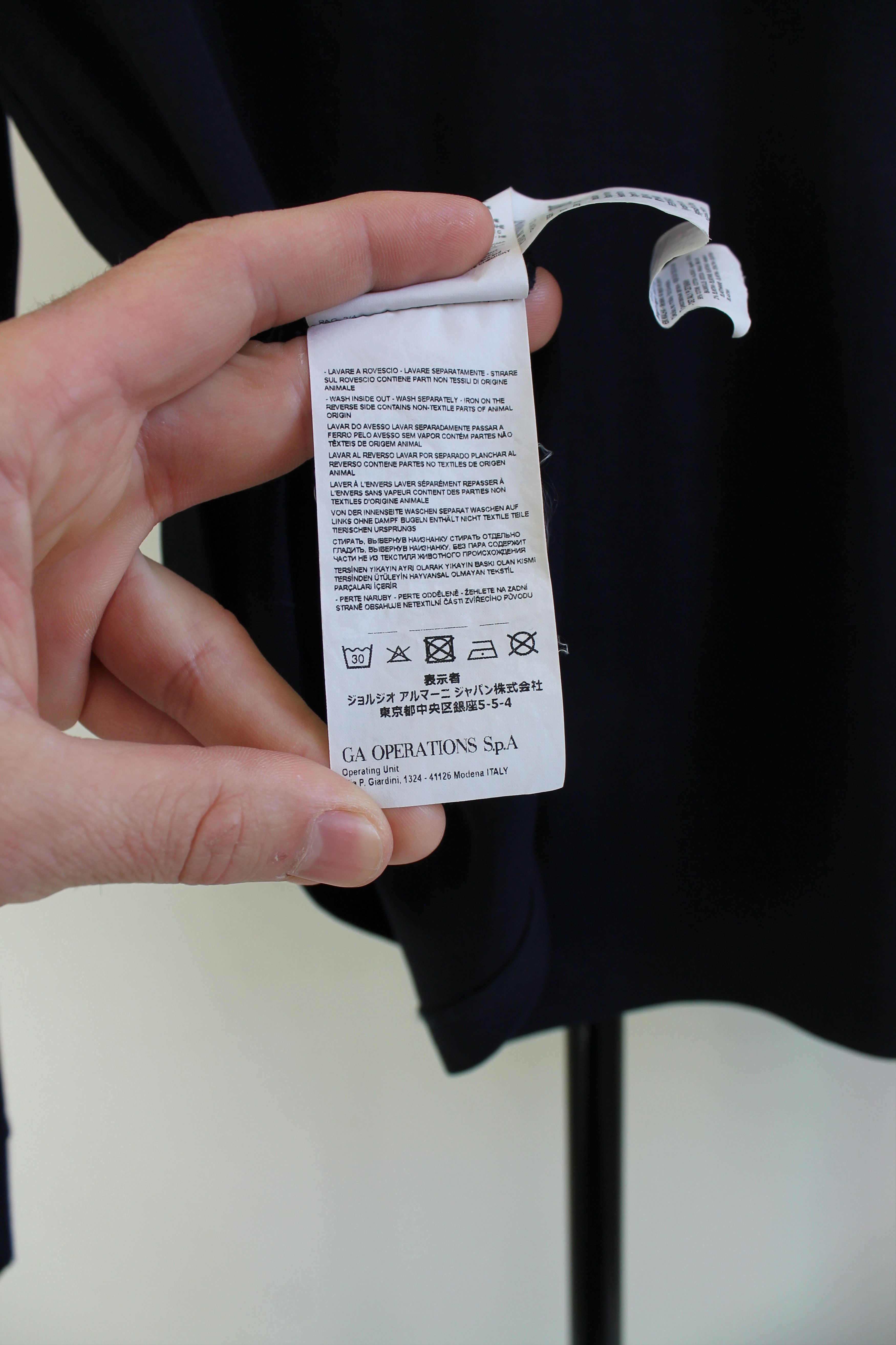 Emporio Armani EMPORIO ARMANI long sleeve Polo Shirt navy Size US M / EU 48-50 / 2 - 11 Thumbnail
