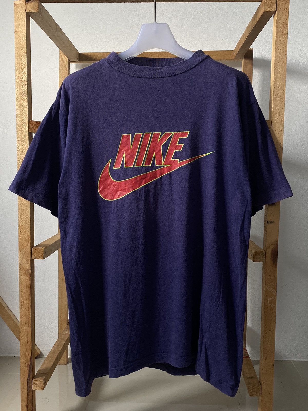 Vintage 90’s Nike Faded Navy Spell Out Tee