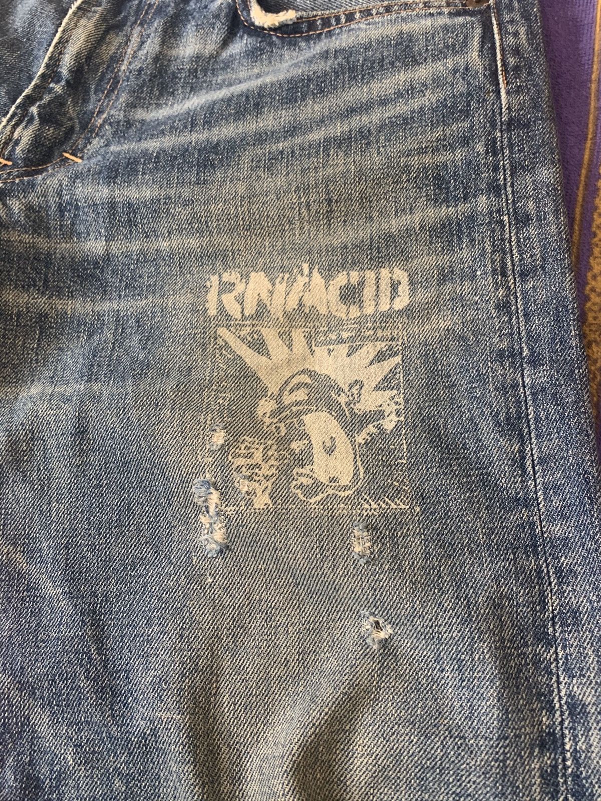 Distressed Denim RANCID by Slang From Chaos