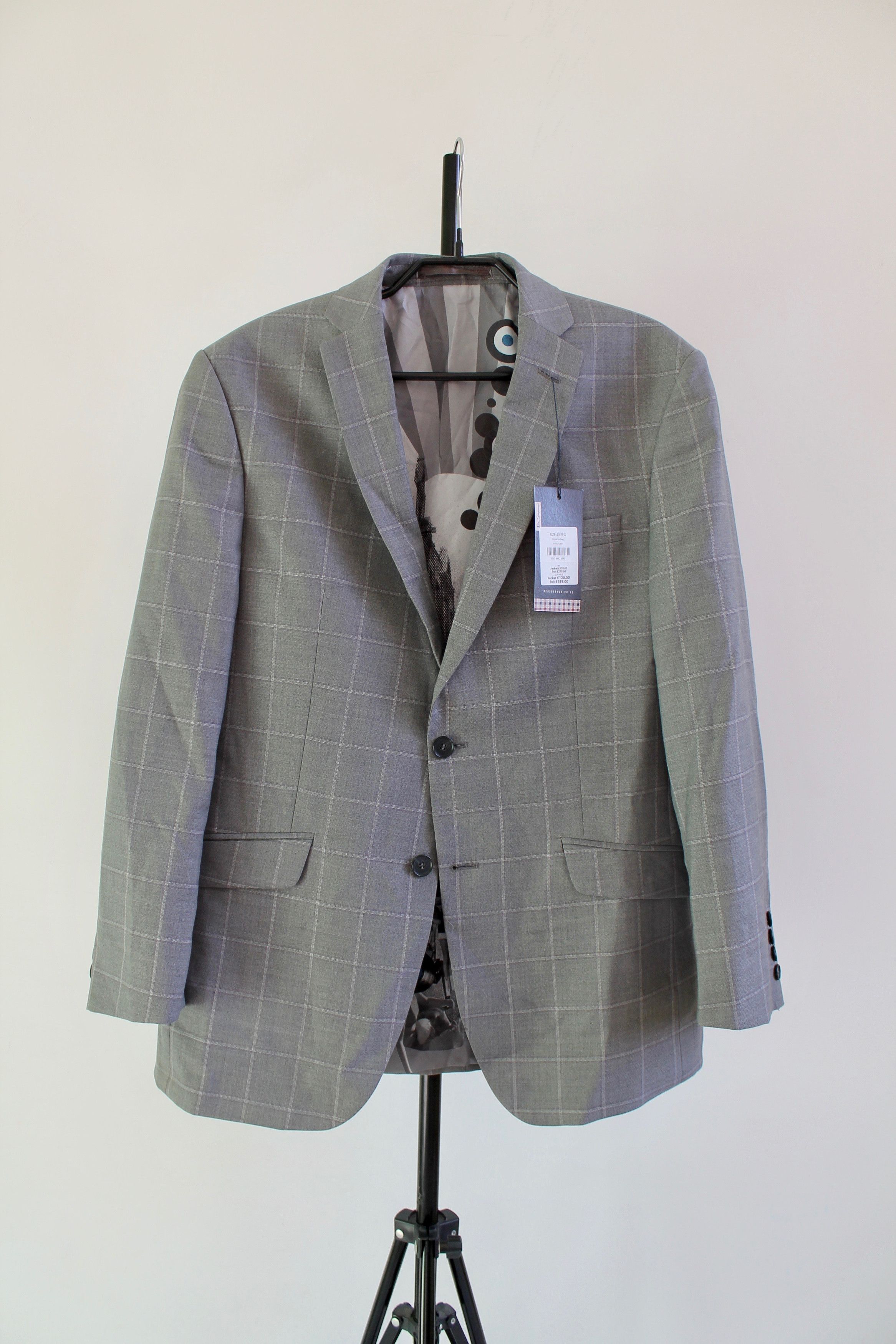Ben Sherman Ben Sherman Wool Blend Blazer 40R Plaid 2 pieces Size 40R - 1 Thumbnail