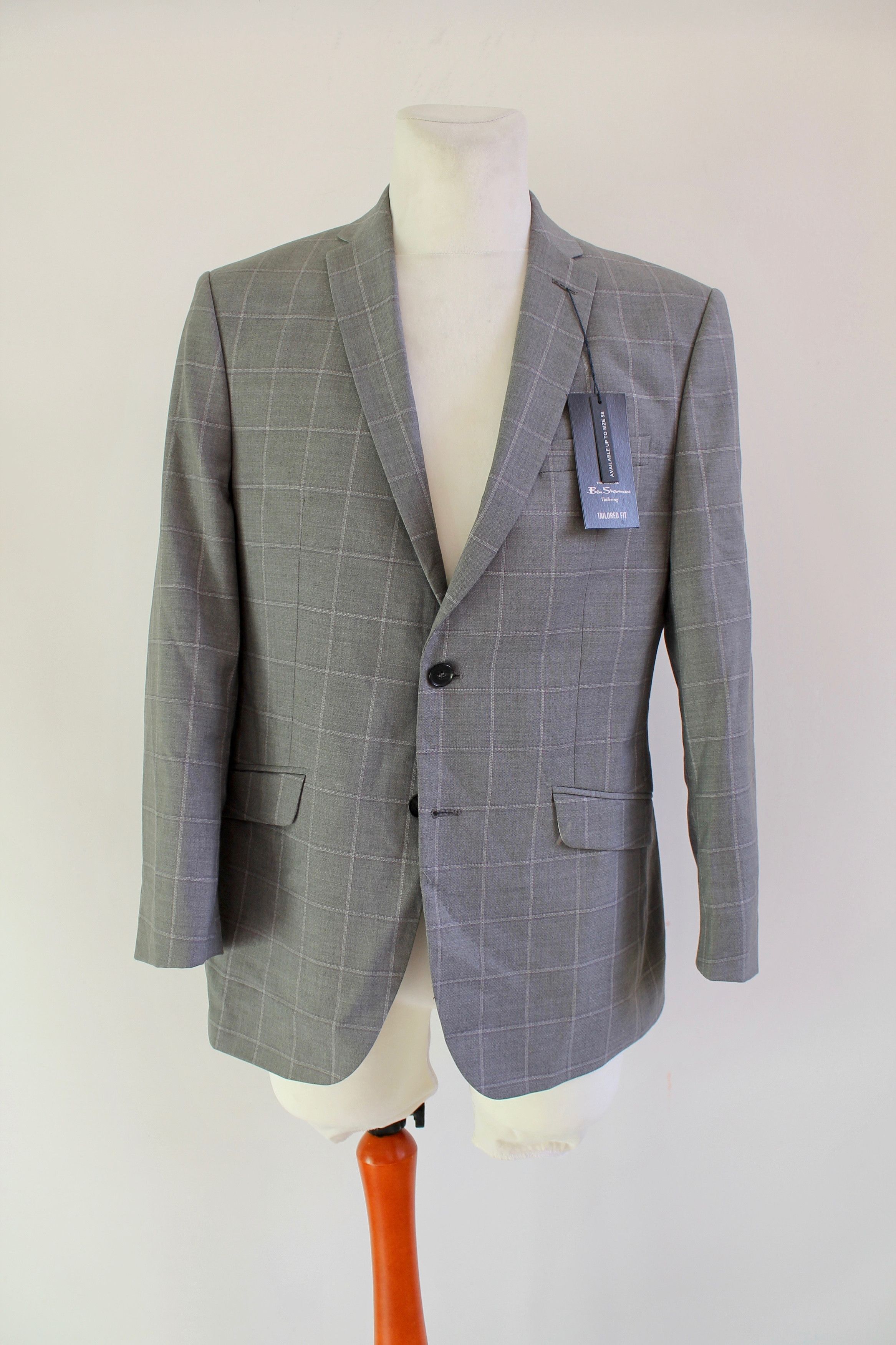 Ben Sherman Ben Sherman Wool Blend Blazer 40R Plaid 2 pieces Size 40R - 2 Thumbnail