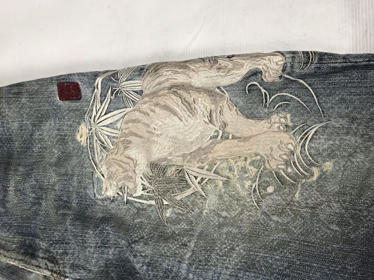 Japanese Brand KARA KURI TAMASHII embroidery iconic logos jeans Size US 40 / EU 56 - 7 Thumbnail