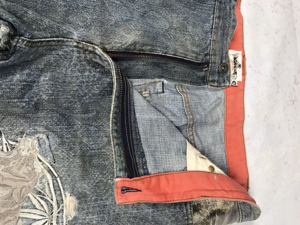 Japanese Brand KARA KURI TAMASHII embroidery iconic logos jeans Size US 40 / EU 56 - 6 Thumbnail