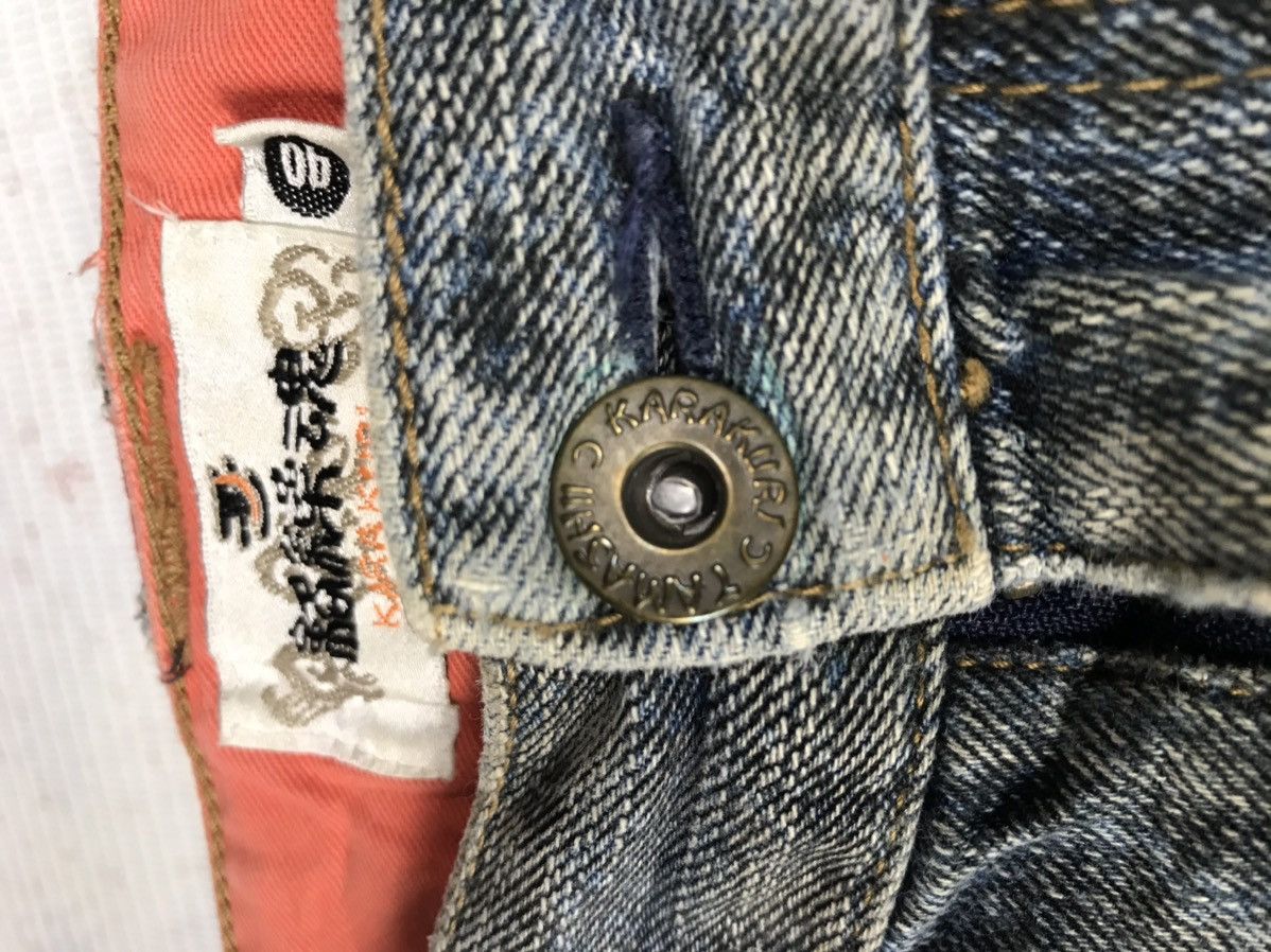 Japanese Brand KARA KURI TAMASHII embroidery iconic logos jeans Size US 40 / EU 56 - 4 Thumbnail