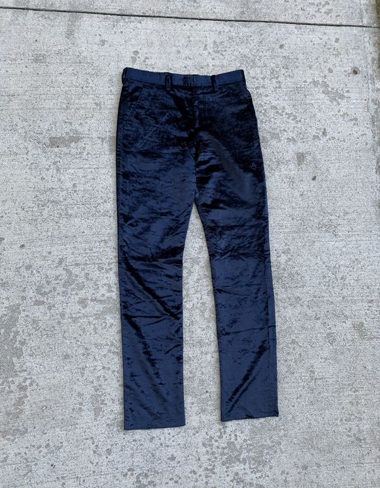 Blue Velvet slim-leg suit trousers, Paul Smith