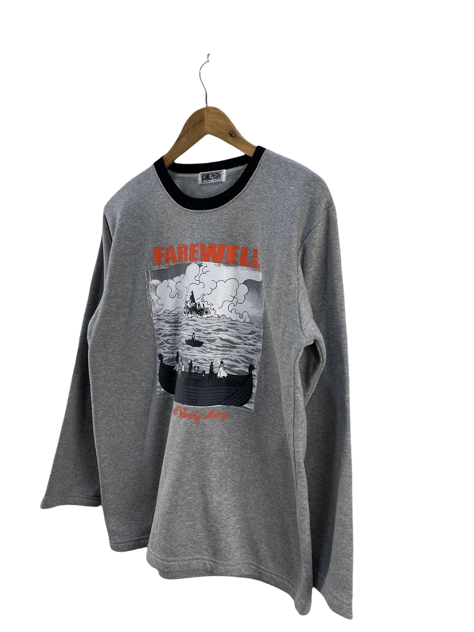 Anime × One Piece One Piece Farawell Japanese Anime Cartoon Sweatshirt Size US M / EU 48-50 / 2 - 4 Thumbnail
