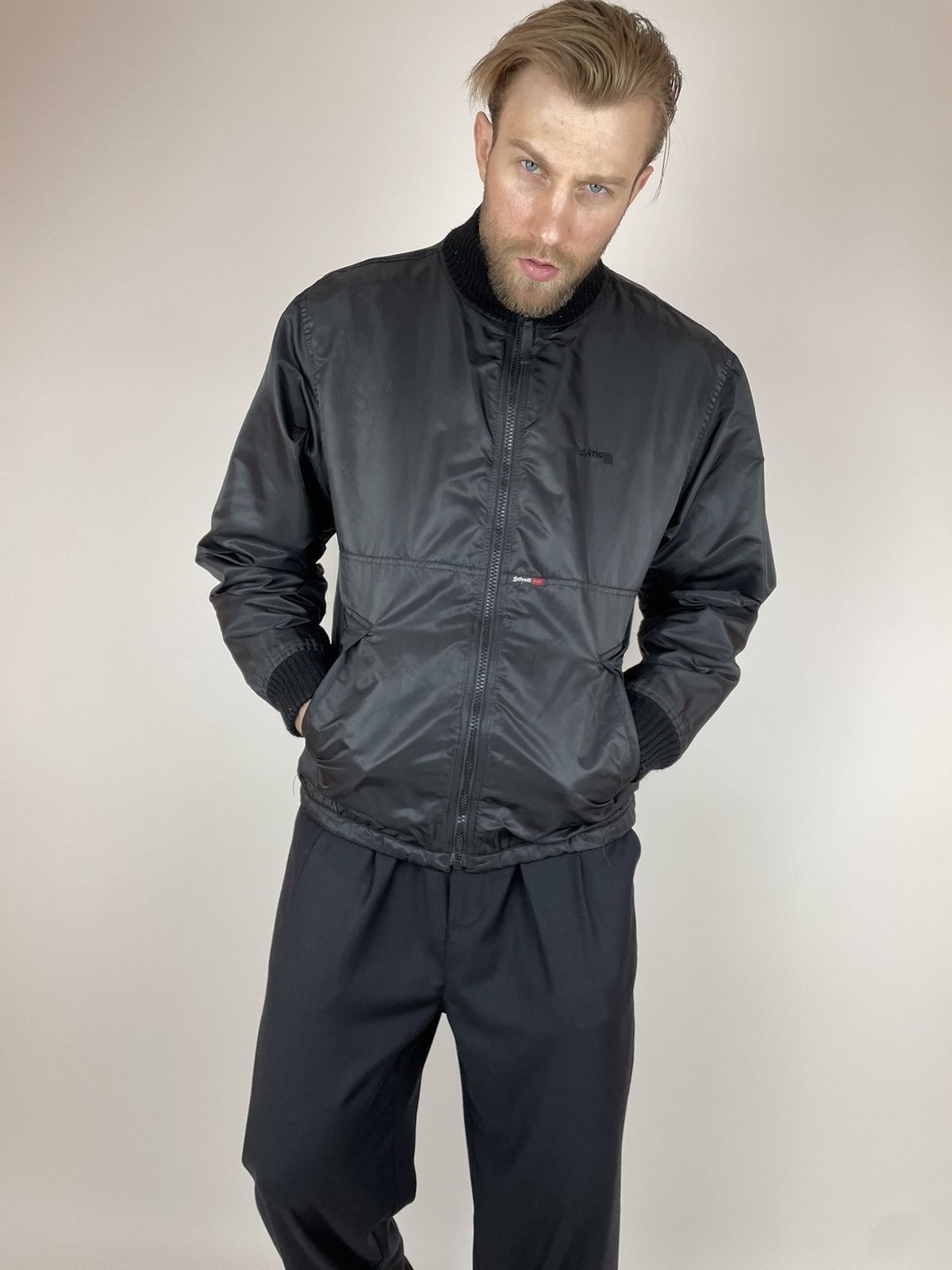 Schott SCHOTT N.Y.C. vintage double sided bomber jacket Mens size L Size US L / EU 52-54 / 3 - 4 Thumbnail