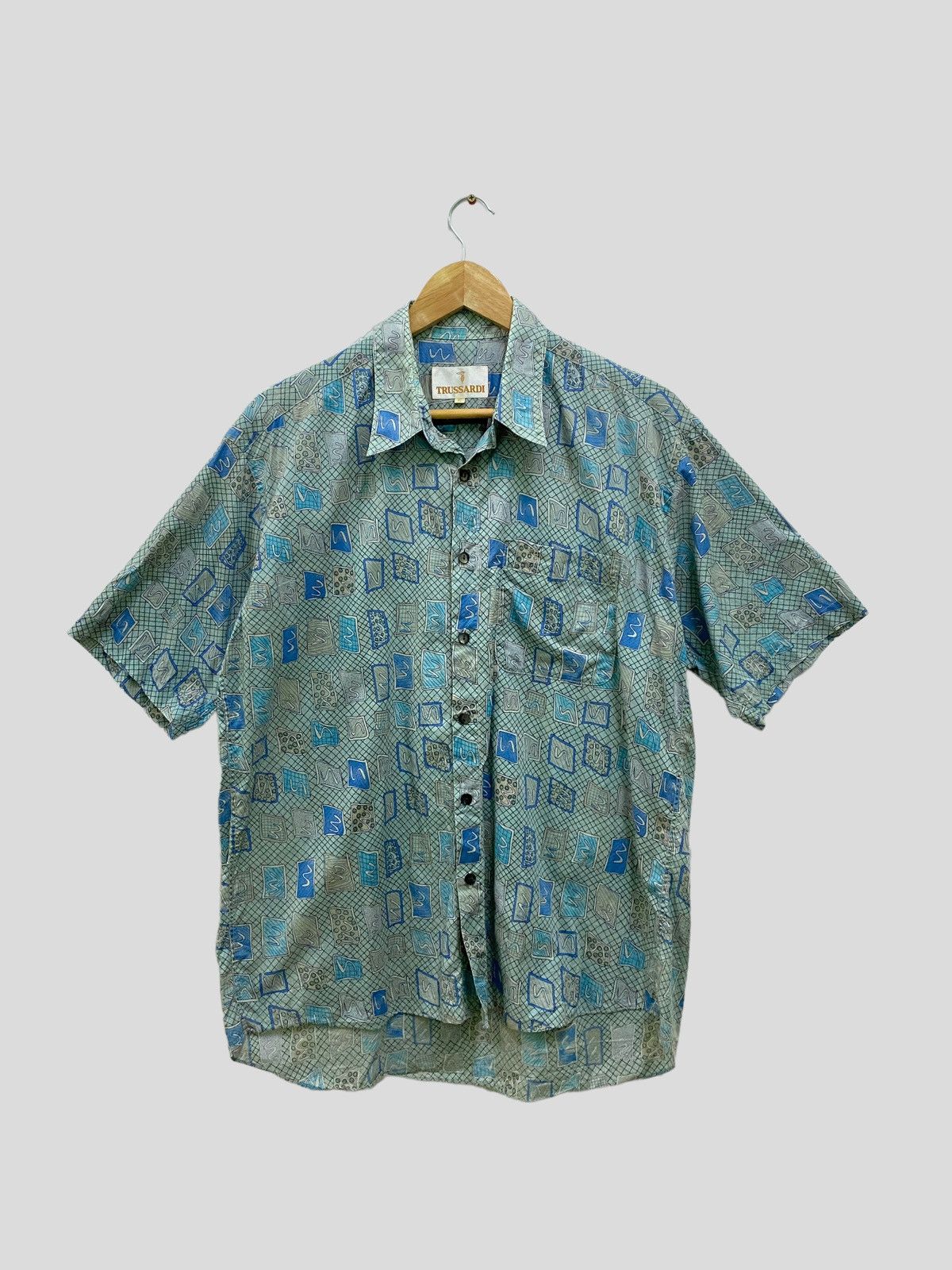 Trussardi × Vintage Vintage TRUSSARDI Made Italy Art design Size US L / EU 52-54 / 3 - 1 Thumbnail