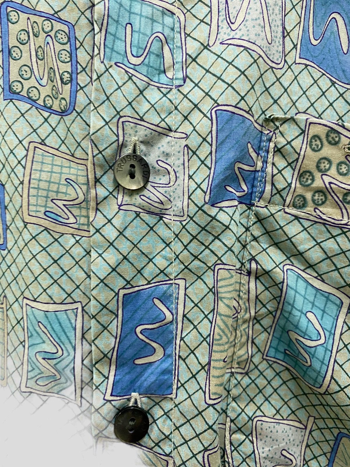 Trussardi × Vintage Vintage TRUSSARDI Made Italy Art design Size US L / EU 52-54 / 3 - 6 Thumbnail