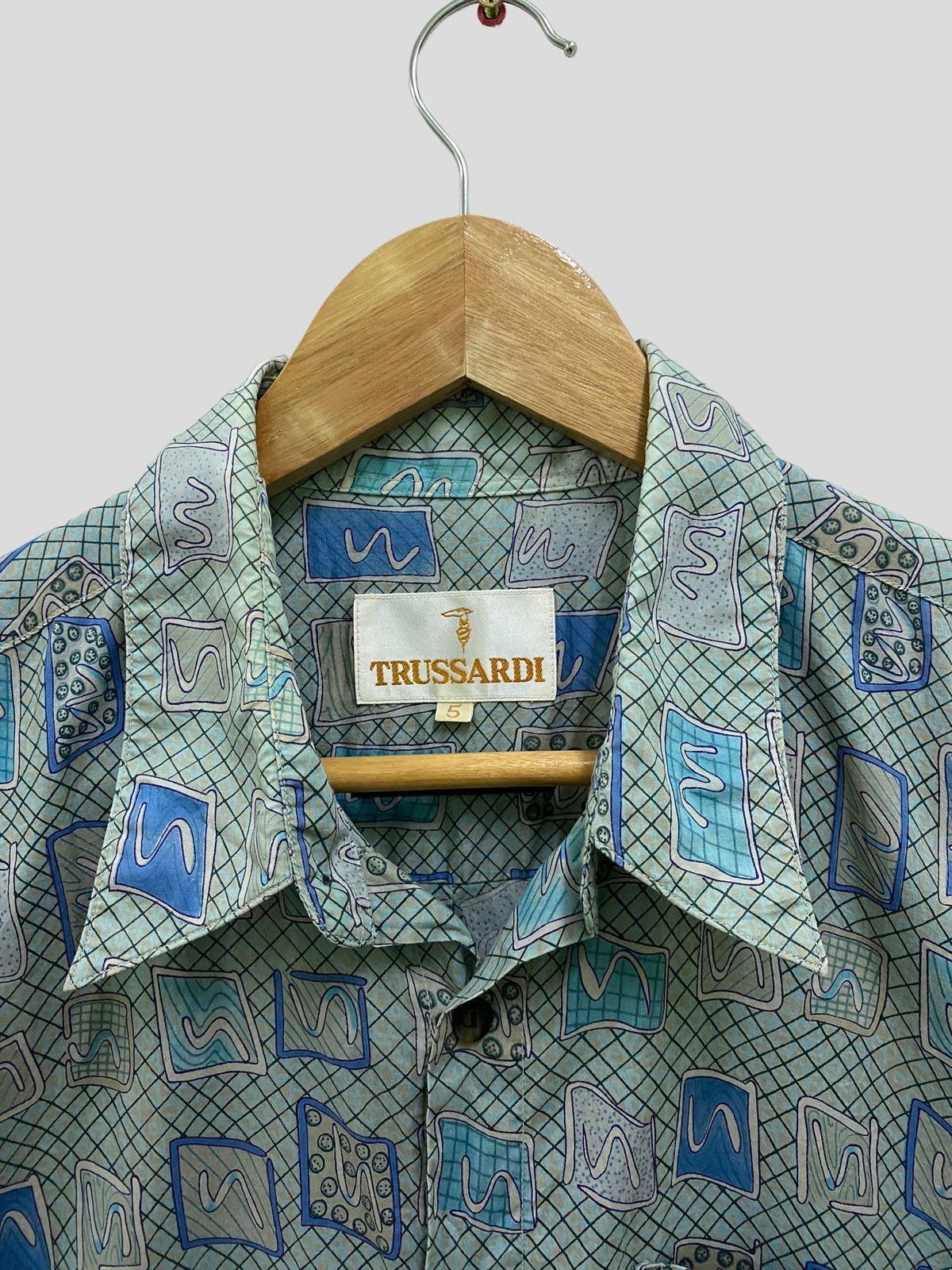 Trussardi × Vintage Vintage TRUSSARDI Made Italy Art design Size US L / EU 52-54 / 3 - 5 Thumbnail