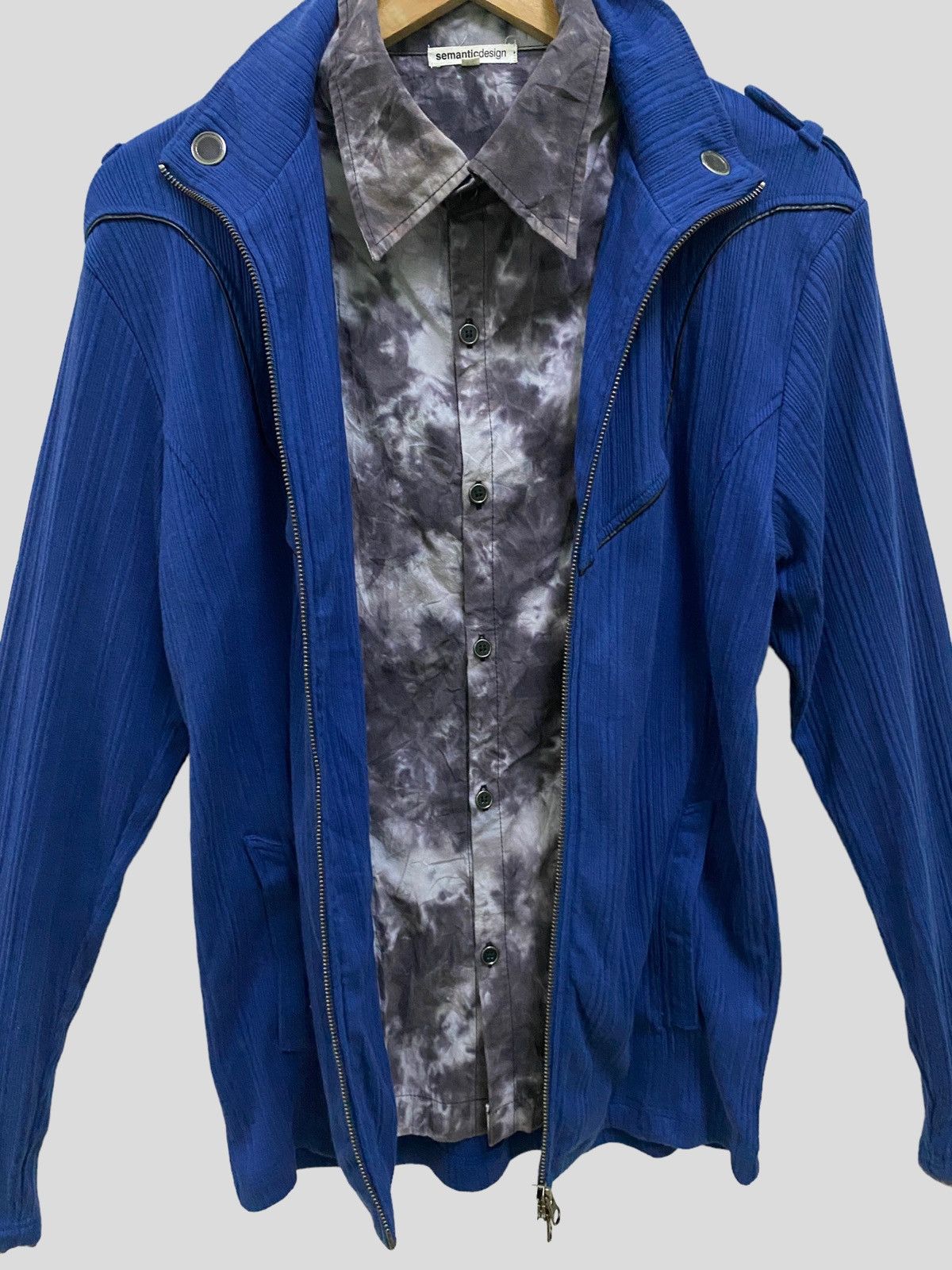 semanticdesign Vintage Semantic Design Double Collar Smoke Design Size US S / EU 44-46 / 1 - 5 Thumbnail