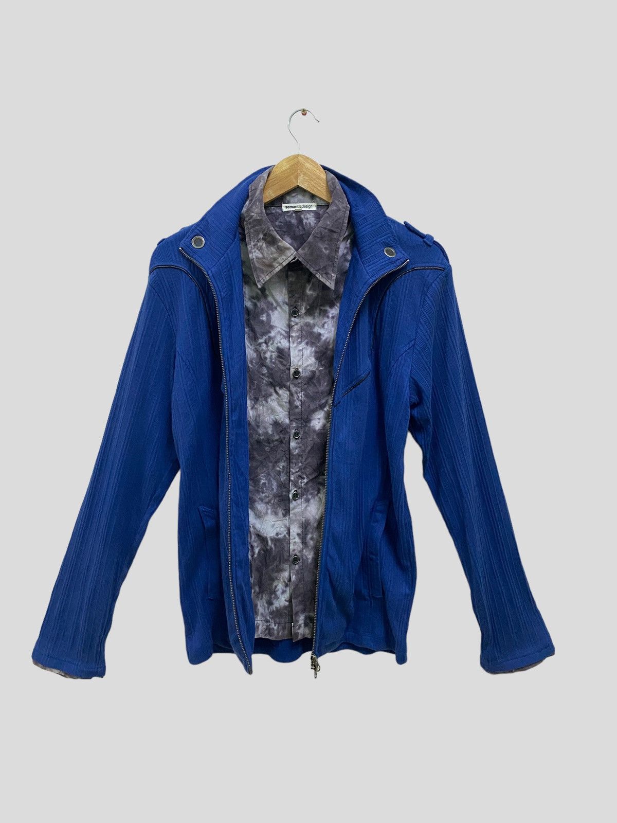 semanticdesign Vintage Semantic Design Double Collar Smoke Design Size US S / EU 44-46 / 1 - 1 Thumbnail