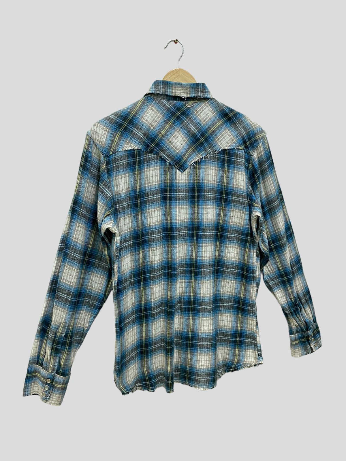 Japanese Brand Vintage RALPH EVANS DISTRESSED DESIGN FLANNEL Size US S / EU 44-46 / 1 - 7 Thumbnail