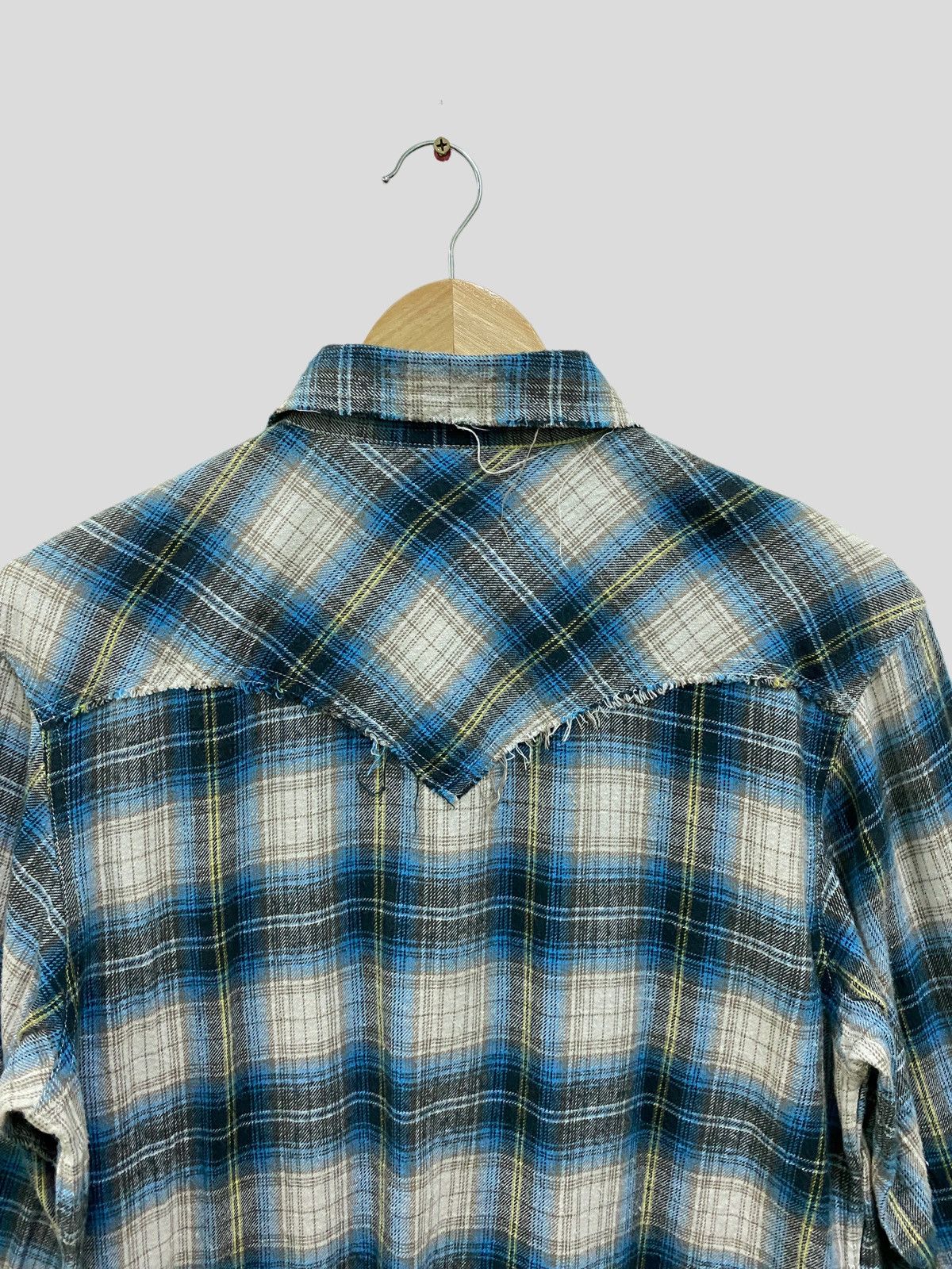 Japanese Brand Vintage RALPH EVANS DISTRESSED DESIGN FLANNEL Size US S / EU 44-46 / 1 - 9 Thumbnail