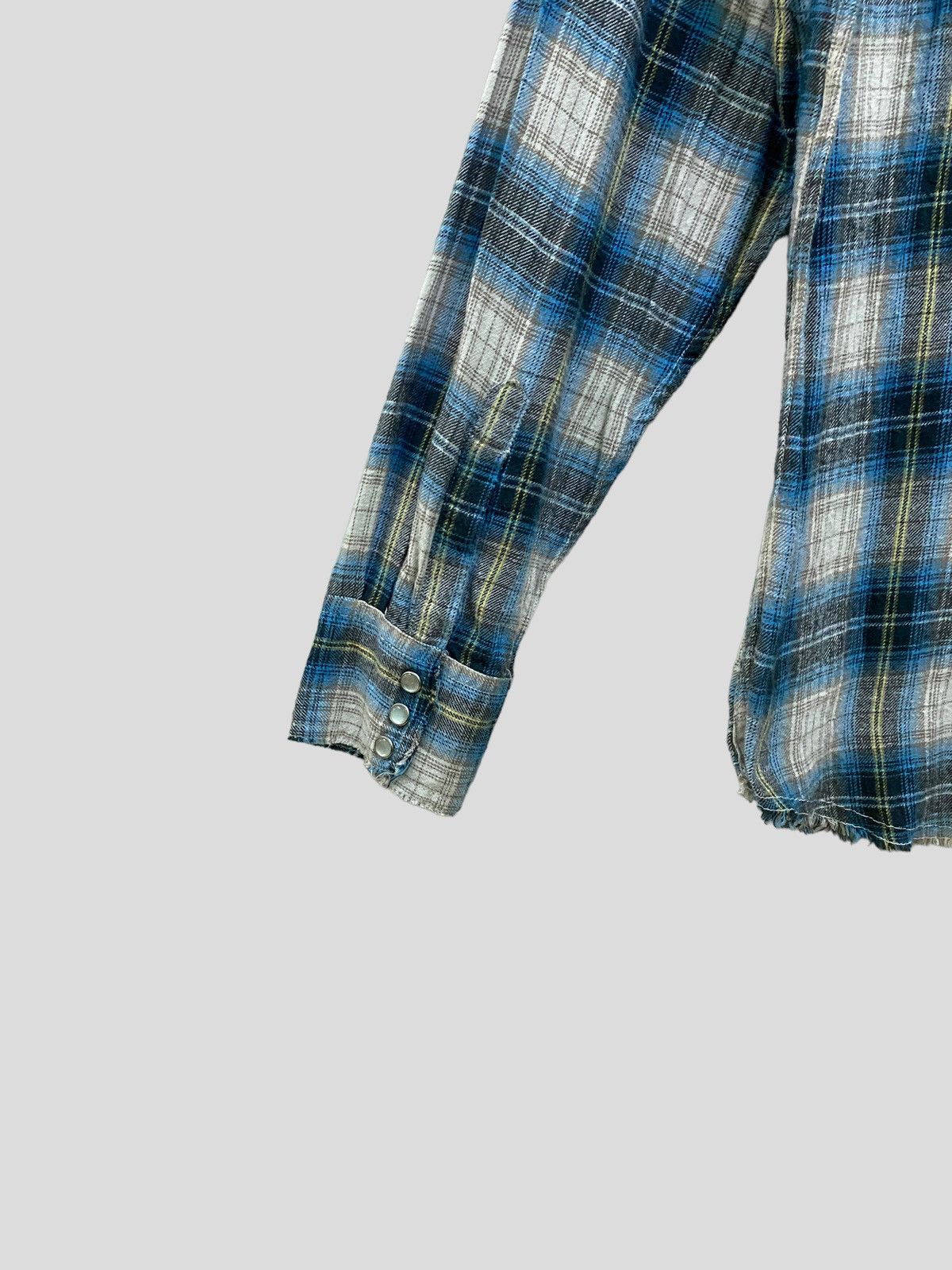 Japanese Brand Vintage RALPH EVANS DISTRESSED DESIGN FLANNEL Size US S / EU 44-46 / 1 - 8 Thumbnail