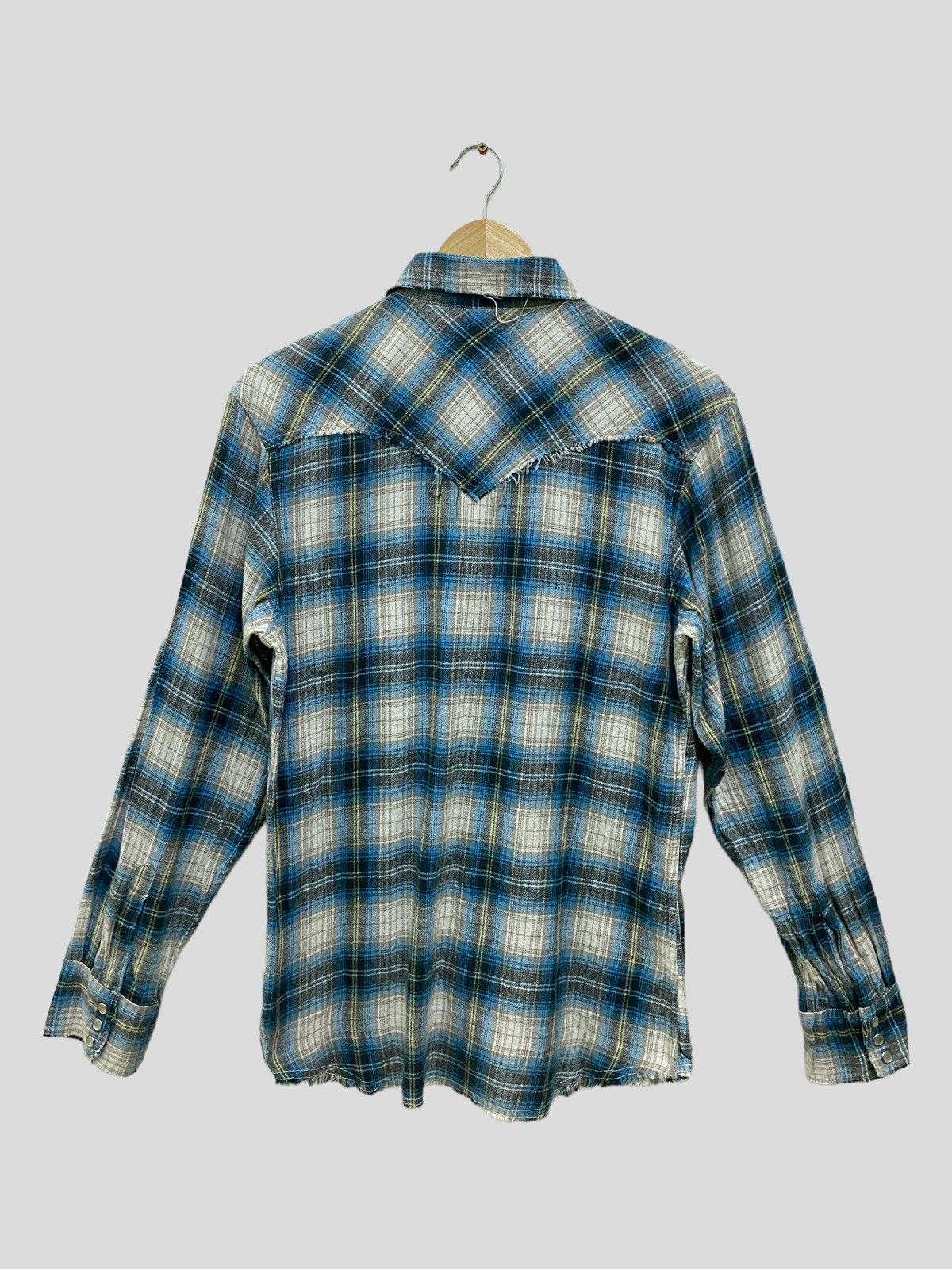 Japanese Brand Vintage RALPH EVANS DISTRESSED DESIGN FLANNEL Size US S / EU 44-46 / 1 - 6 Thumbnail