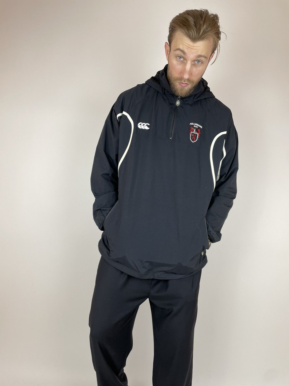 Canterbury of New Zealand Canterbury of NewZeland Fullerians R.F.C Hooded track jacket Size US XL / EU 56 / 4 - 6 Thumbnail