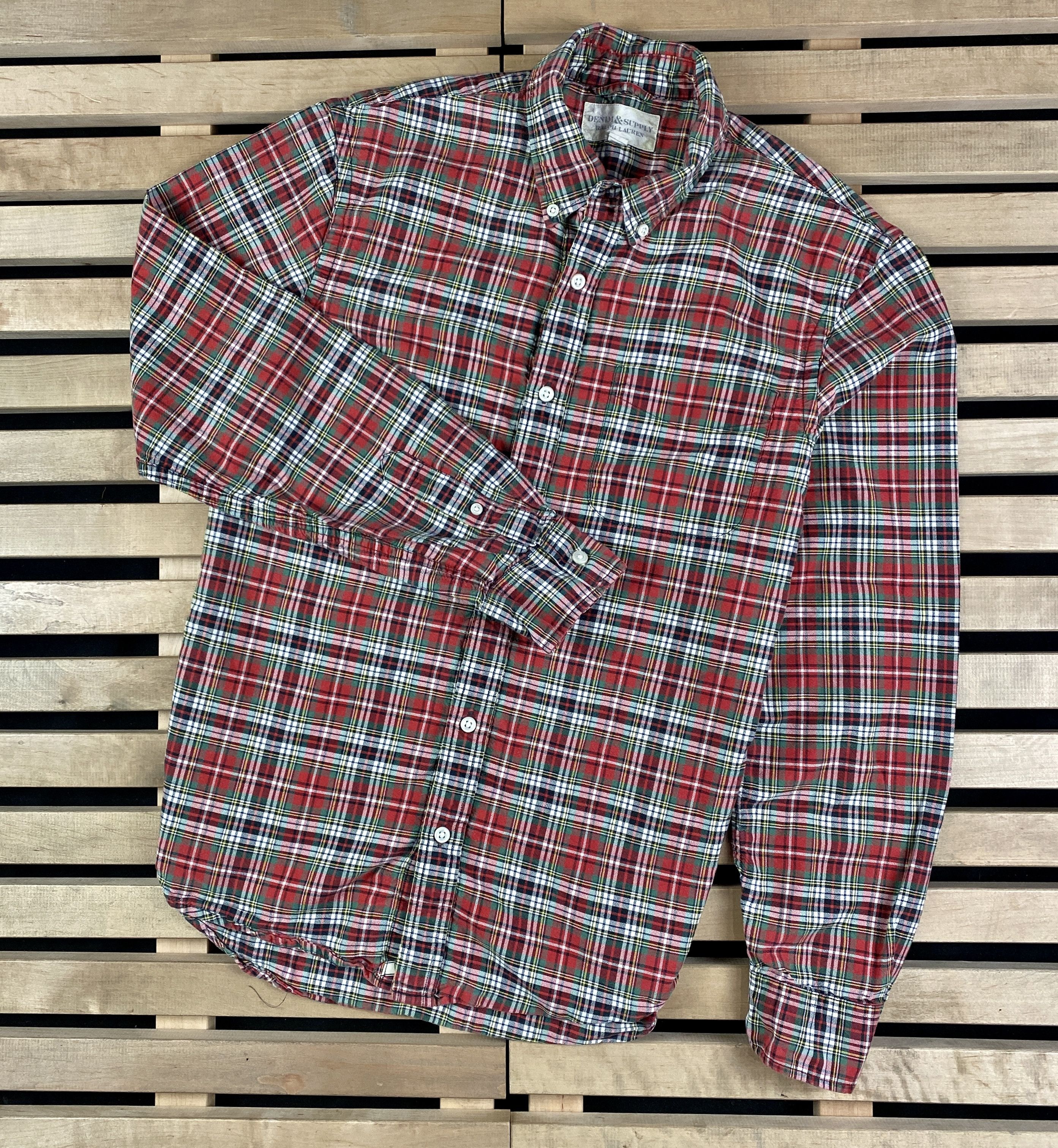 Denim & Supply Ralph Lauren × Ralph Lauren × Vintage Mens Shirt Long Sleeve Denim&Supply Ralph Lauren Size M Size US M / EU 48-50 / 2 - 1 Thumbnail