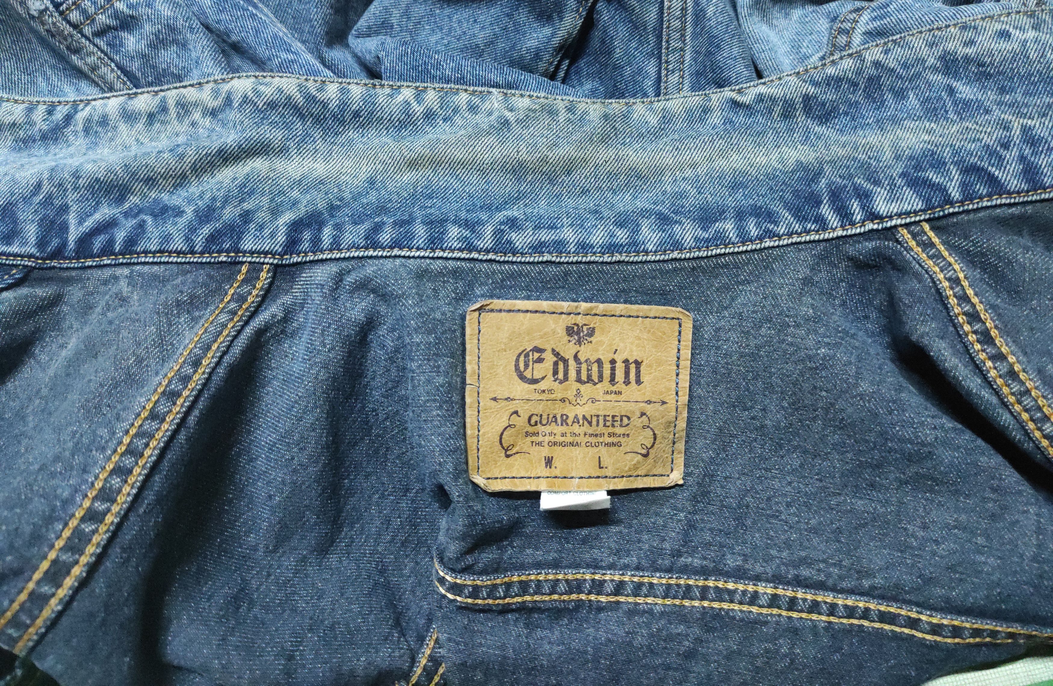 Edwin × Vintage Vintage Distressed Edwin Truckers Denim Jacket Size US XL / EU 56 / 4 - 15 Thumbnail