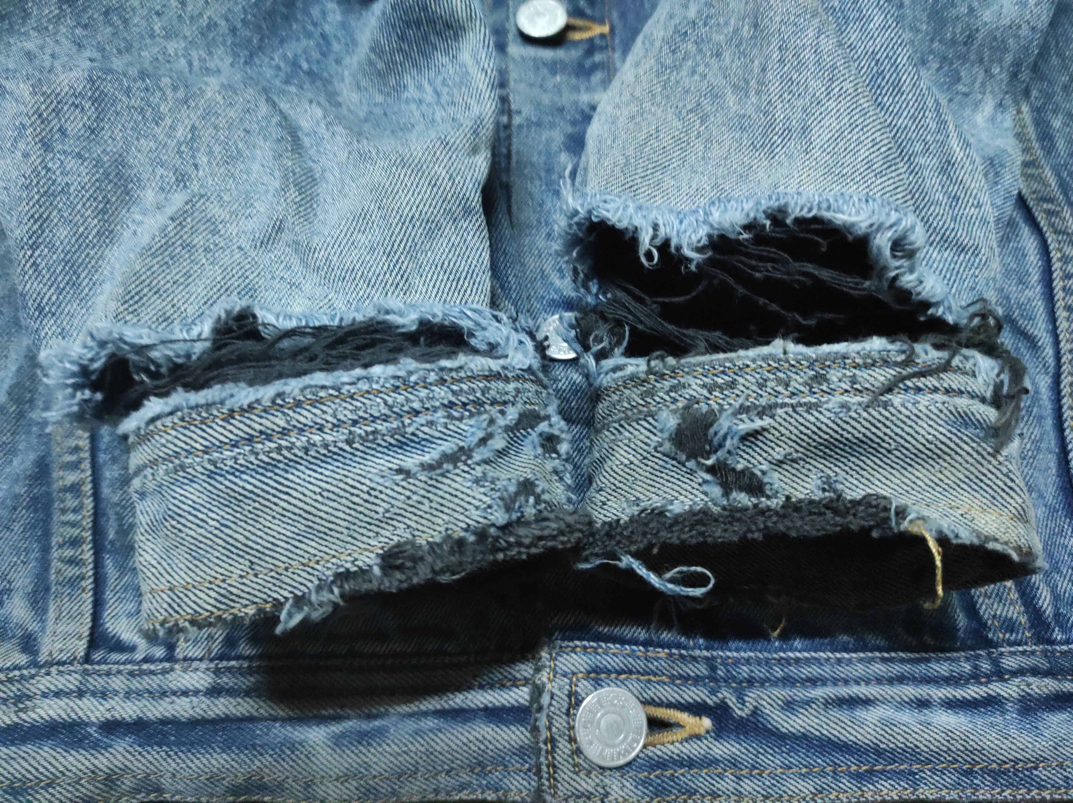 Edwin × Vintage Vintage Distressed Edwin Truckers Denim Jacket Size US XL / EU 56 / 4 - 12 Thumbnail