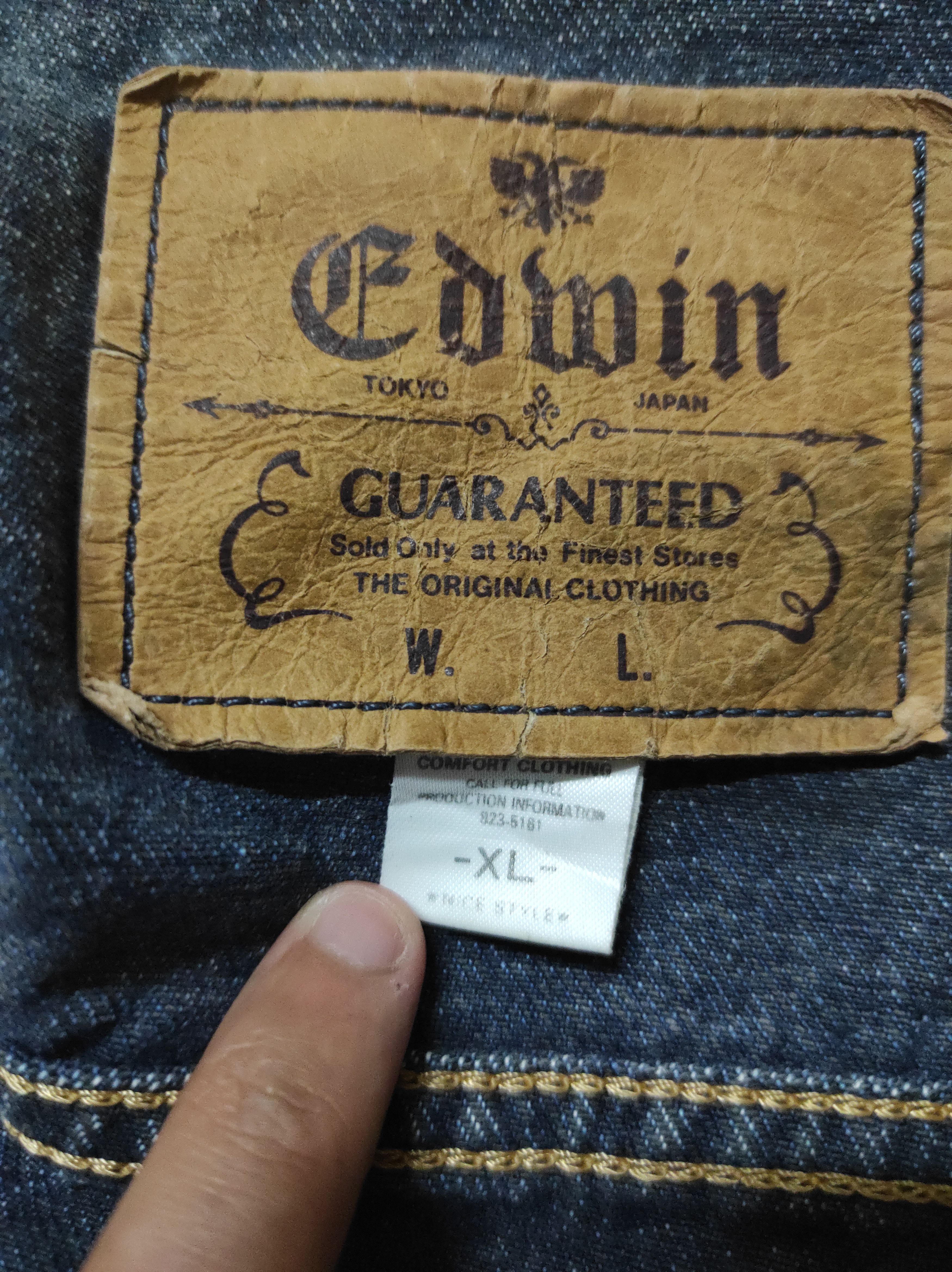 Edwin × Vintage Vintage Distressed Edwin Truckers Denim Jacket Size US XL / EU 56 / 4 - 13 Thumbnail