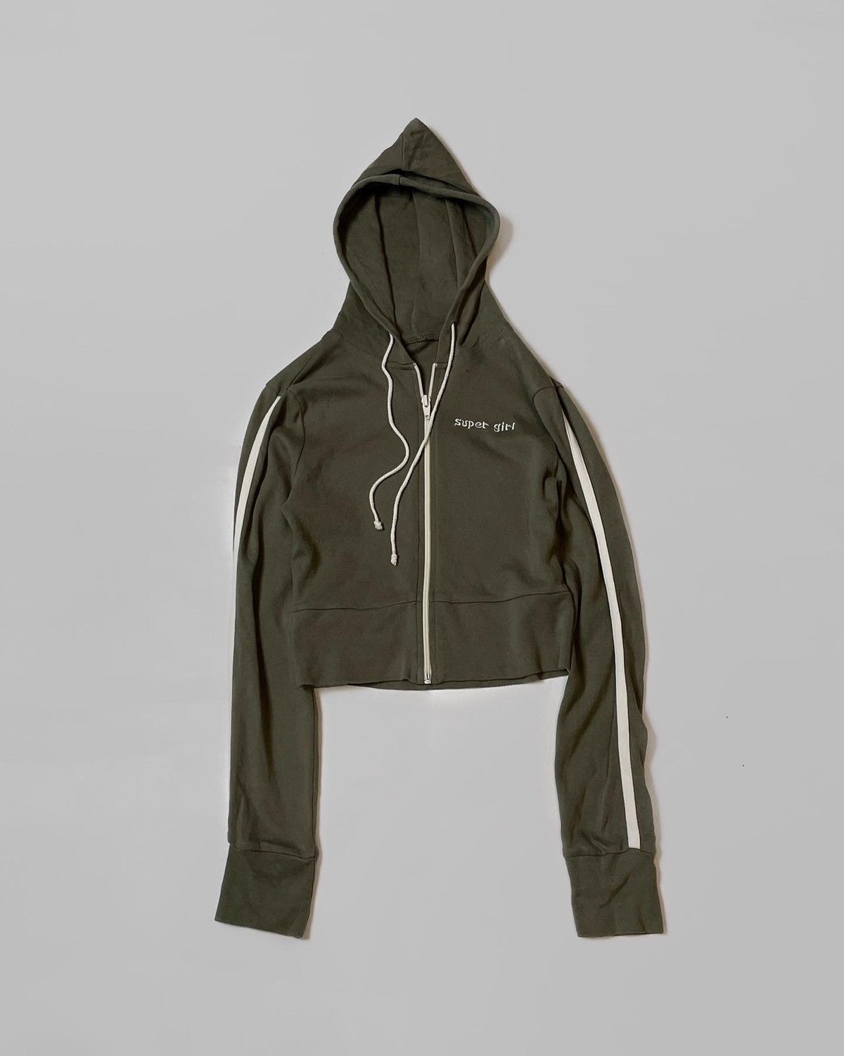 Japanese Brand × Vintage Vintage cropped zip hoodie Japanese style Size S / US 4 / IT 40 - 1 Thumbnail