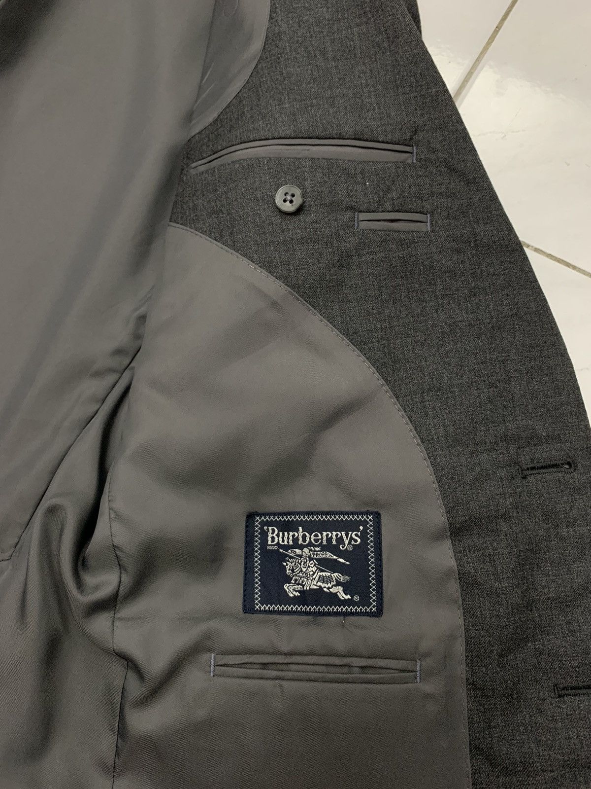Burberry Vintage Burberrys blazers coat jacket Size 44S - 8 Thumbnail