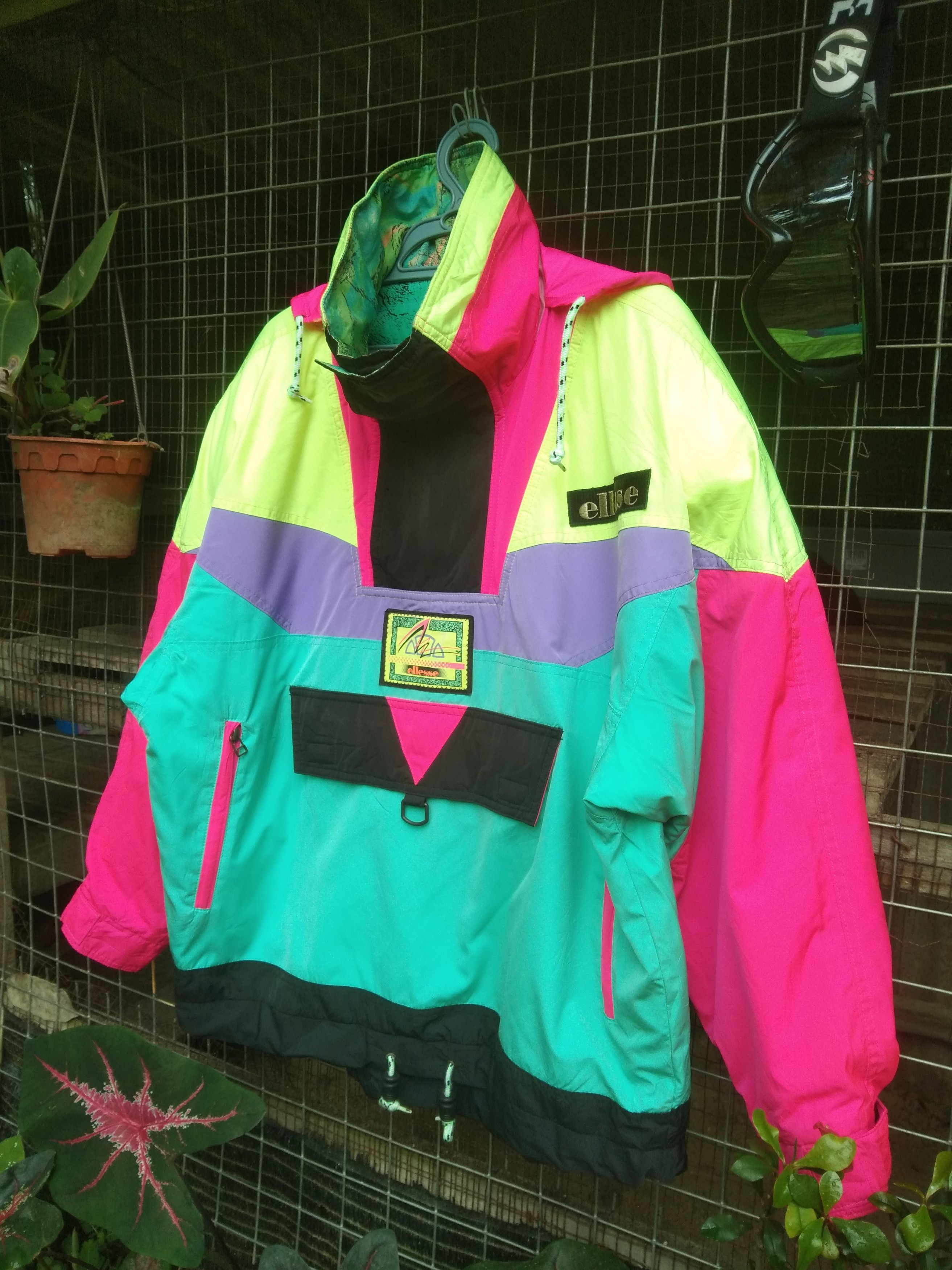 Ellesse COLOUR BLOCK SNOWBOARD ANORAK JACKET PULLOVER Size US L / EU 52-54 / 3 - 1 Thumbnail