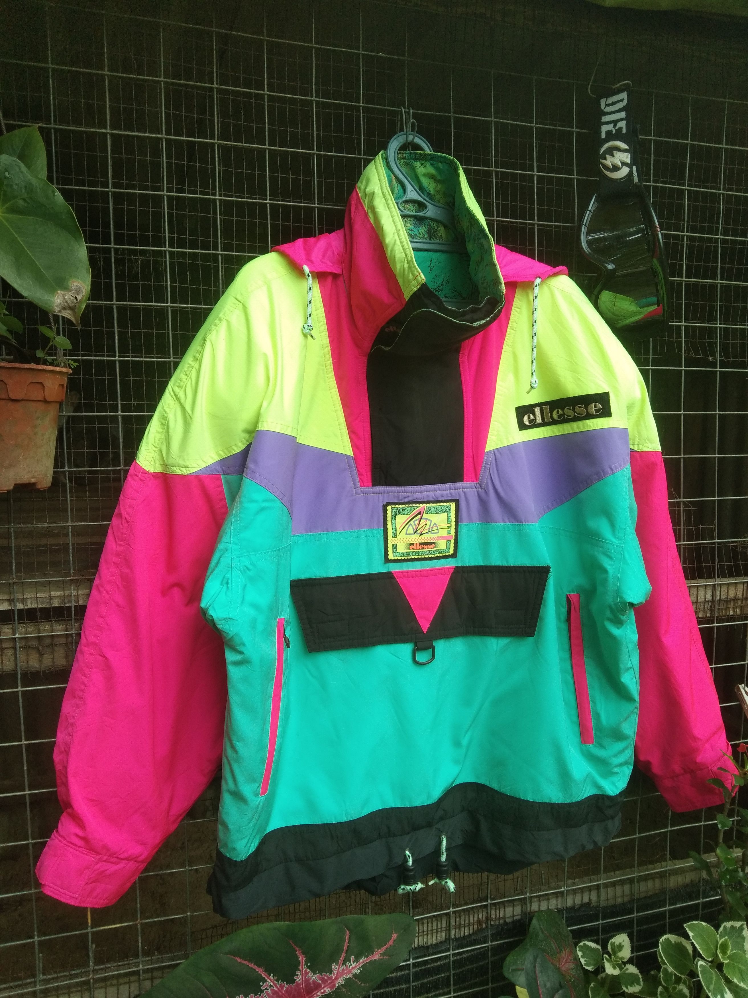 Ellesse COLOUR BLOCK SNOWBOARD ANORAK JACKET PULLOVER Size US L / EU 52-54 / 3 - 2 Thumbnail