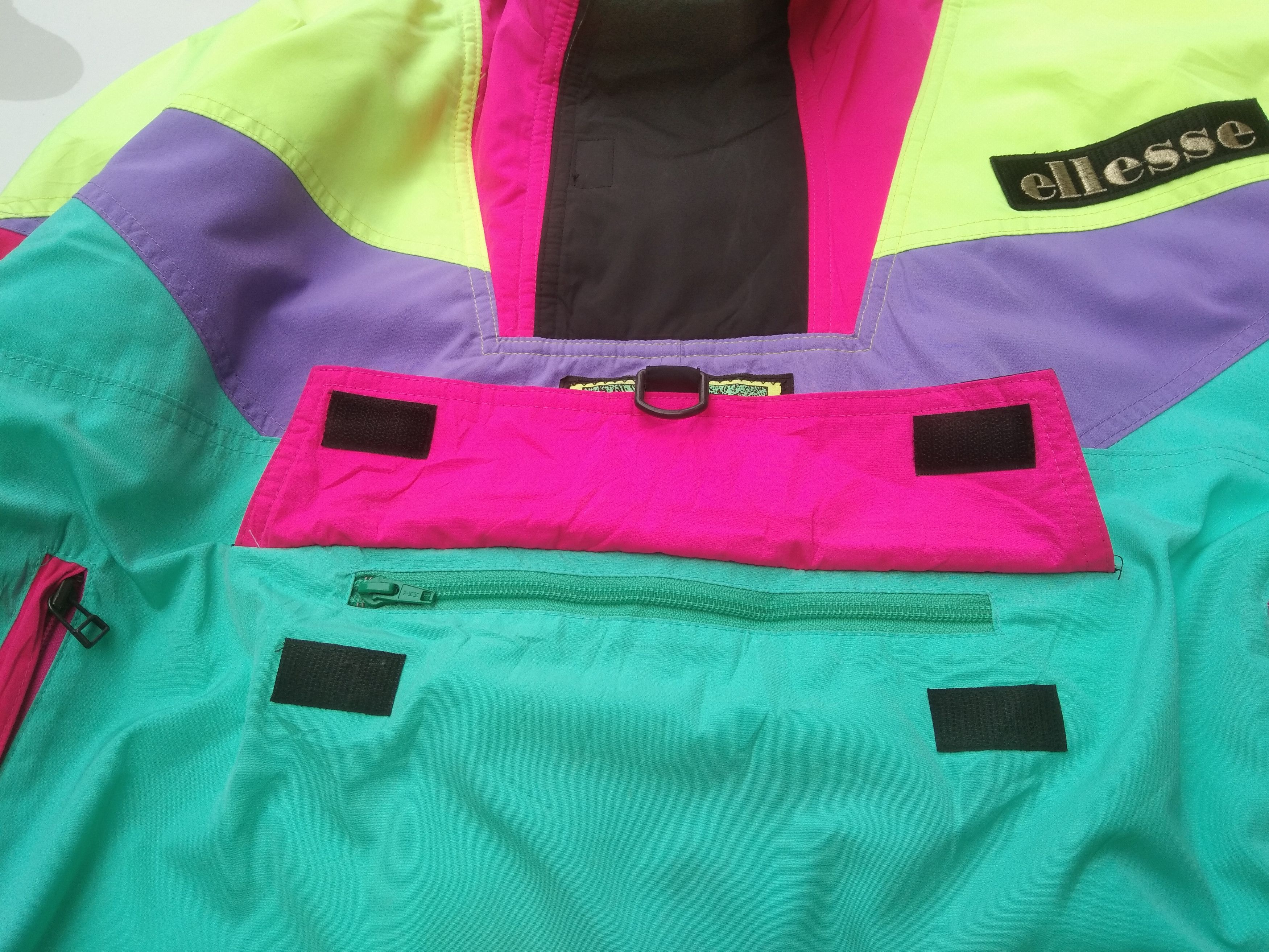 Ellesse COLOUR BLOCK SNOWBOARD ANORAK JACKET PULLOVER Size US L / EU 52-54 / 3 - 16 Thumbnail