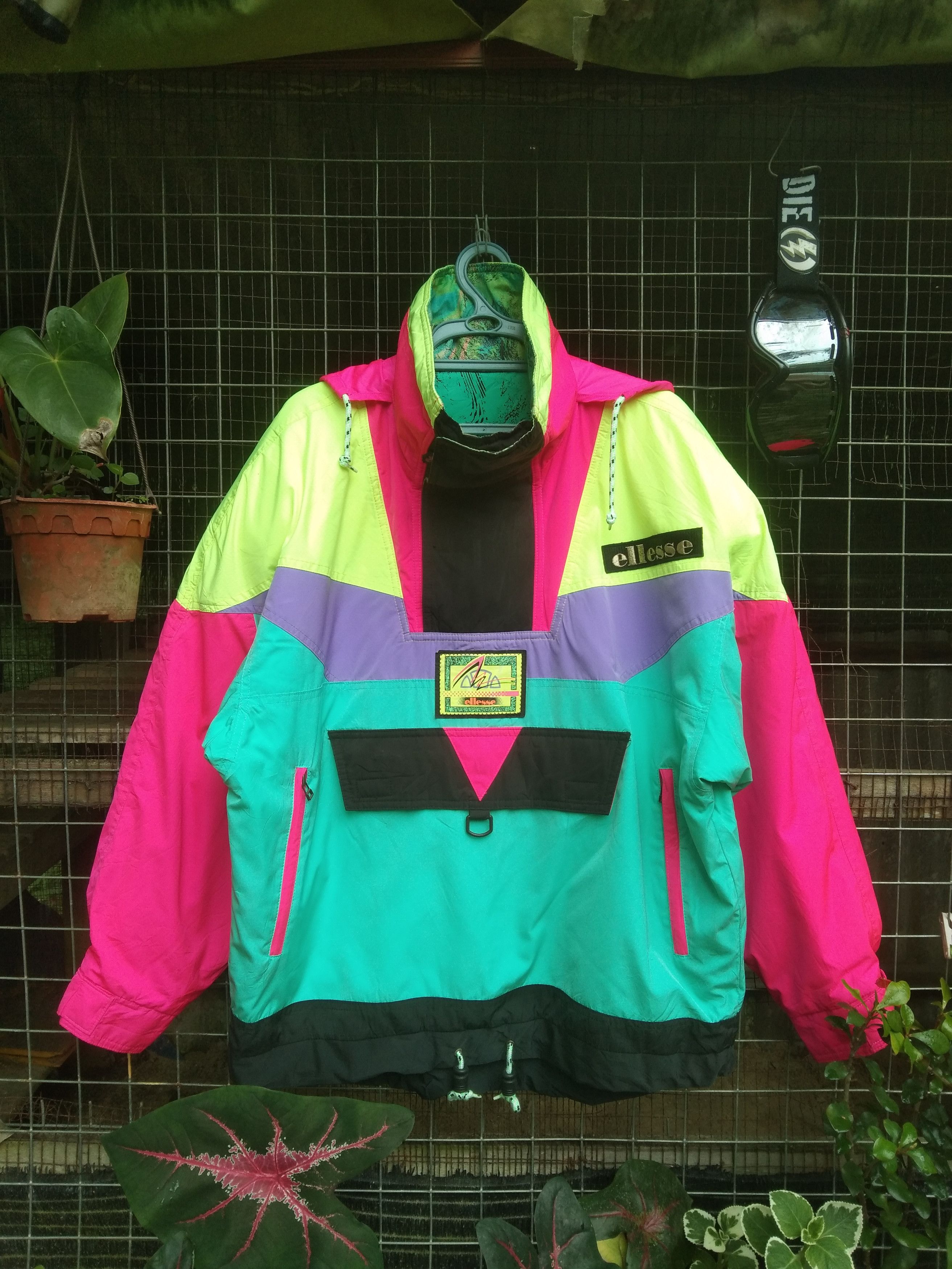 Ellesse COLOUR BLOCK SNOWBOARD ANORAK JACKET PULLOVER Size US L / EU 52-54 / 3 - 17 Thumbnail