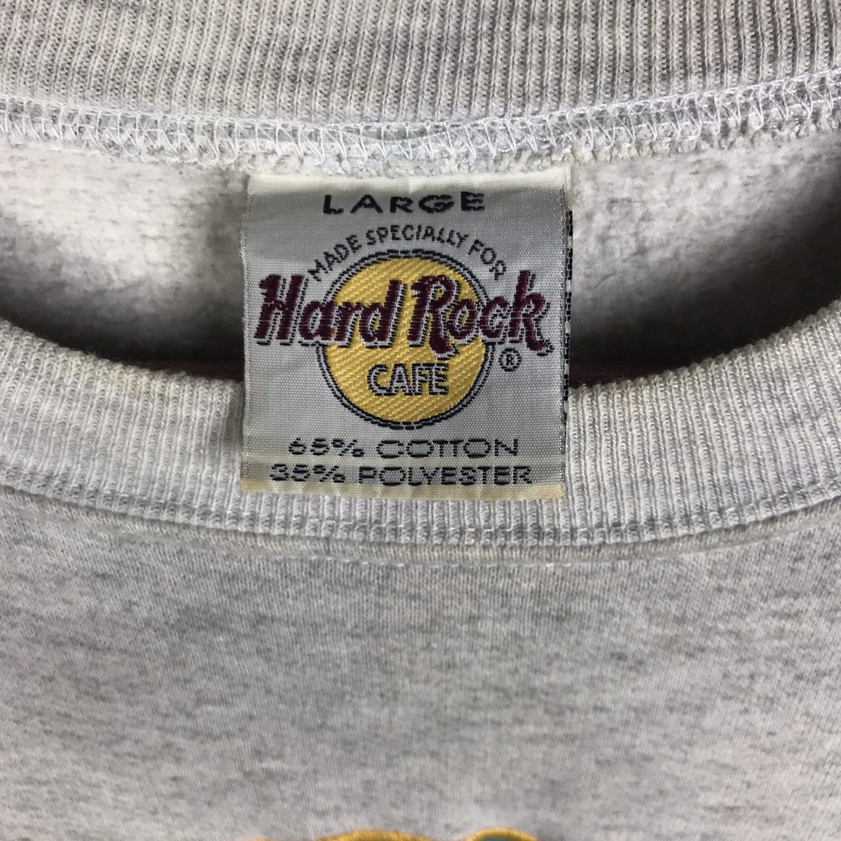 Hard Rock Cafe 90s Hard Rock Cafe Vintage Sweatshirt Big Logo Embroidery Size US L / EU 52-54 / 3 - 2 Thumbnail