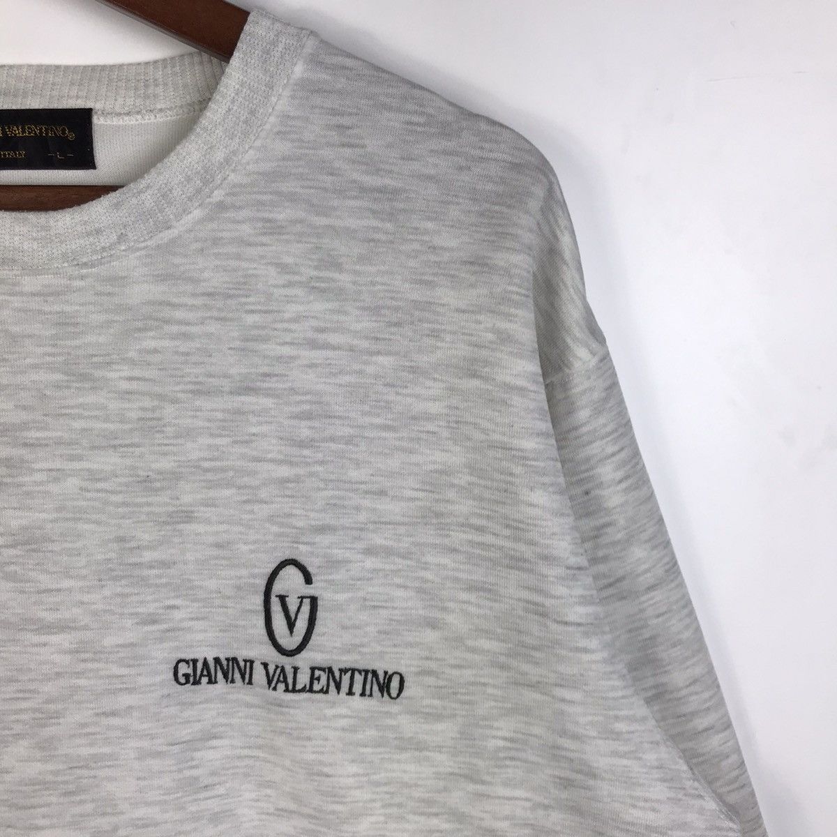Gianni Valentino × Valentino Gianni Valentino Italy Sweatshirt Spell out Embroidered Logo Size US L / EU 52-54 / 3 - 2 Thumbnail