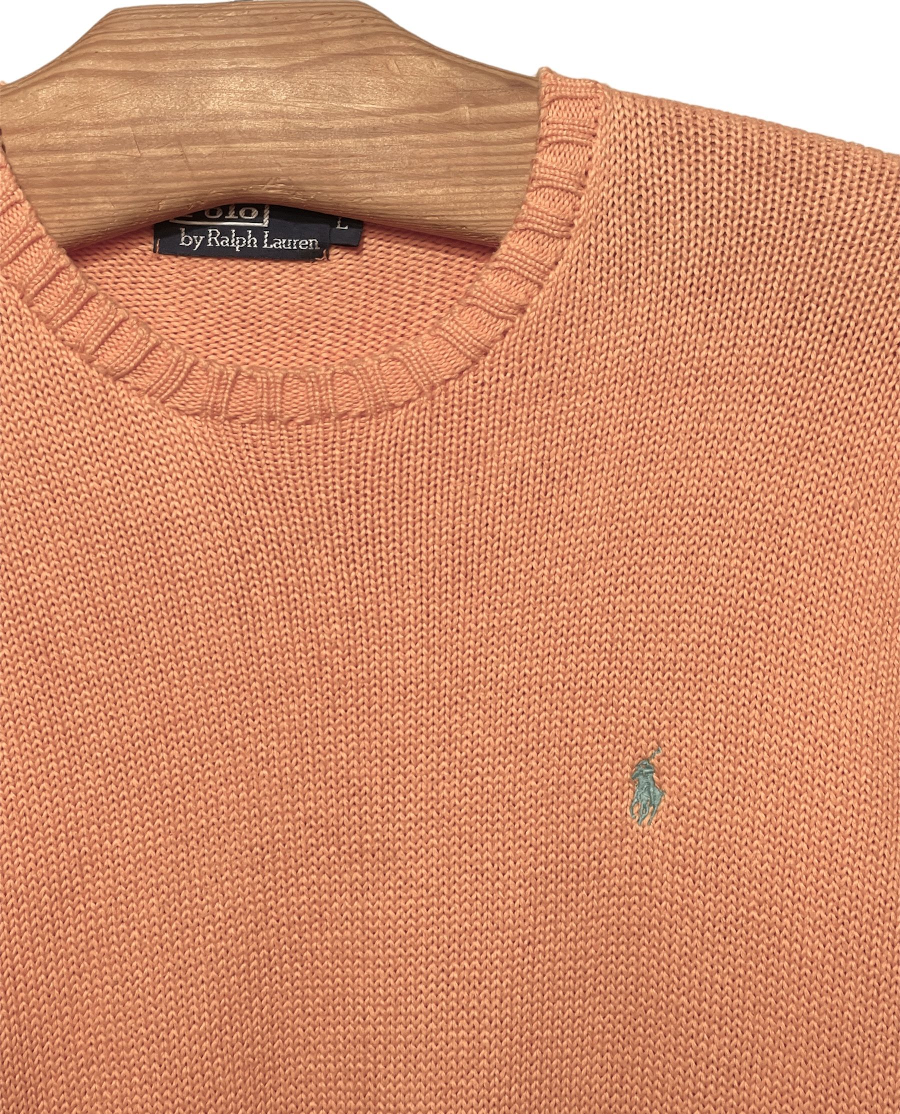 Ralph Lauren 🔥 heavy sweater size L Ralph Lauren pink salmon Size US L / EU 52-54 / 3 - 1 Thumbnail